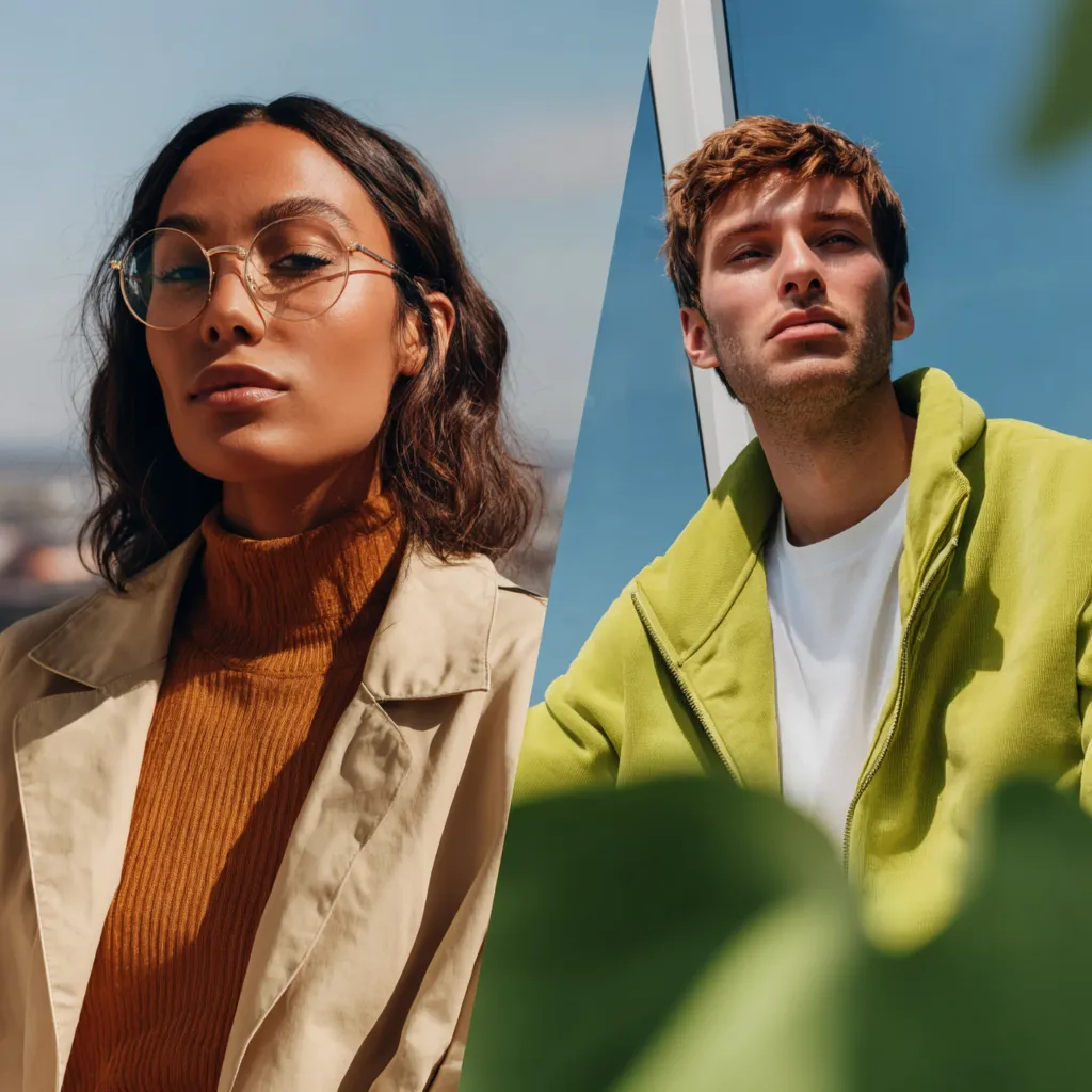 Two team members, portraits side by side