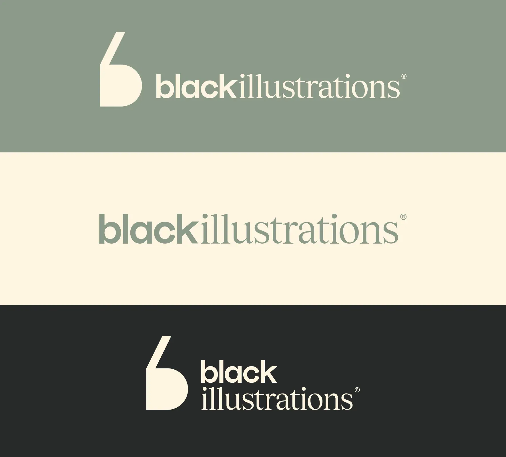 Black Illustrations brand identity and website design by 5Four Digital, image 4 of 12
