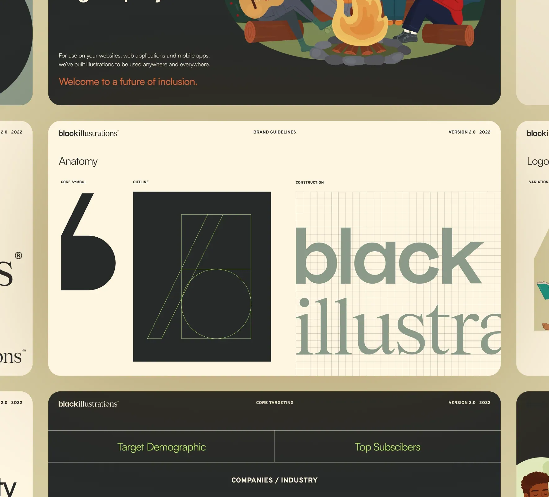 Black Illustrations brand identity and website design by 5Four Digital, image 7 of 12
