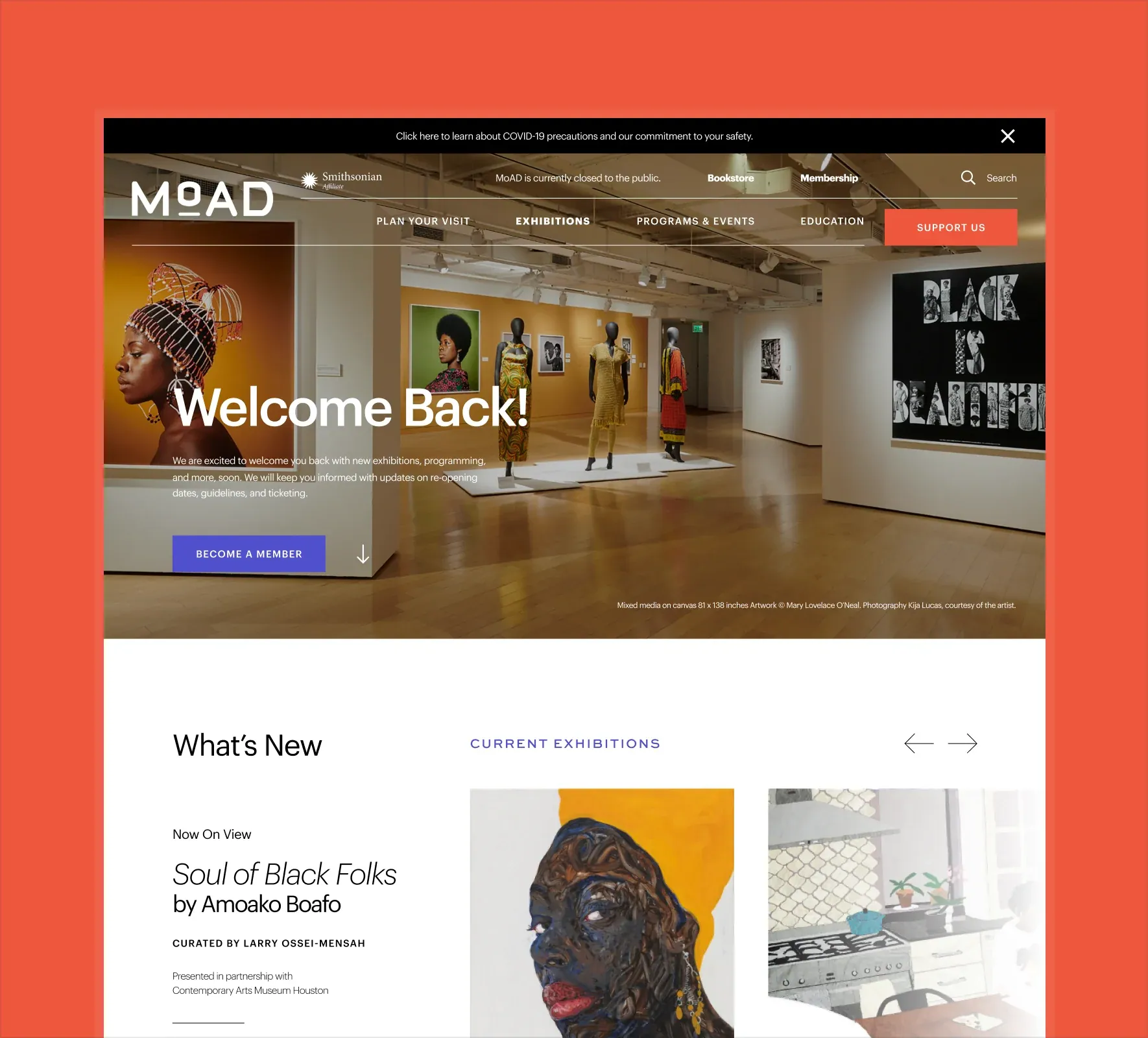 MoAD website design and development by 5Four Digital, image 12 of 12