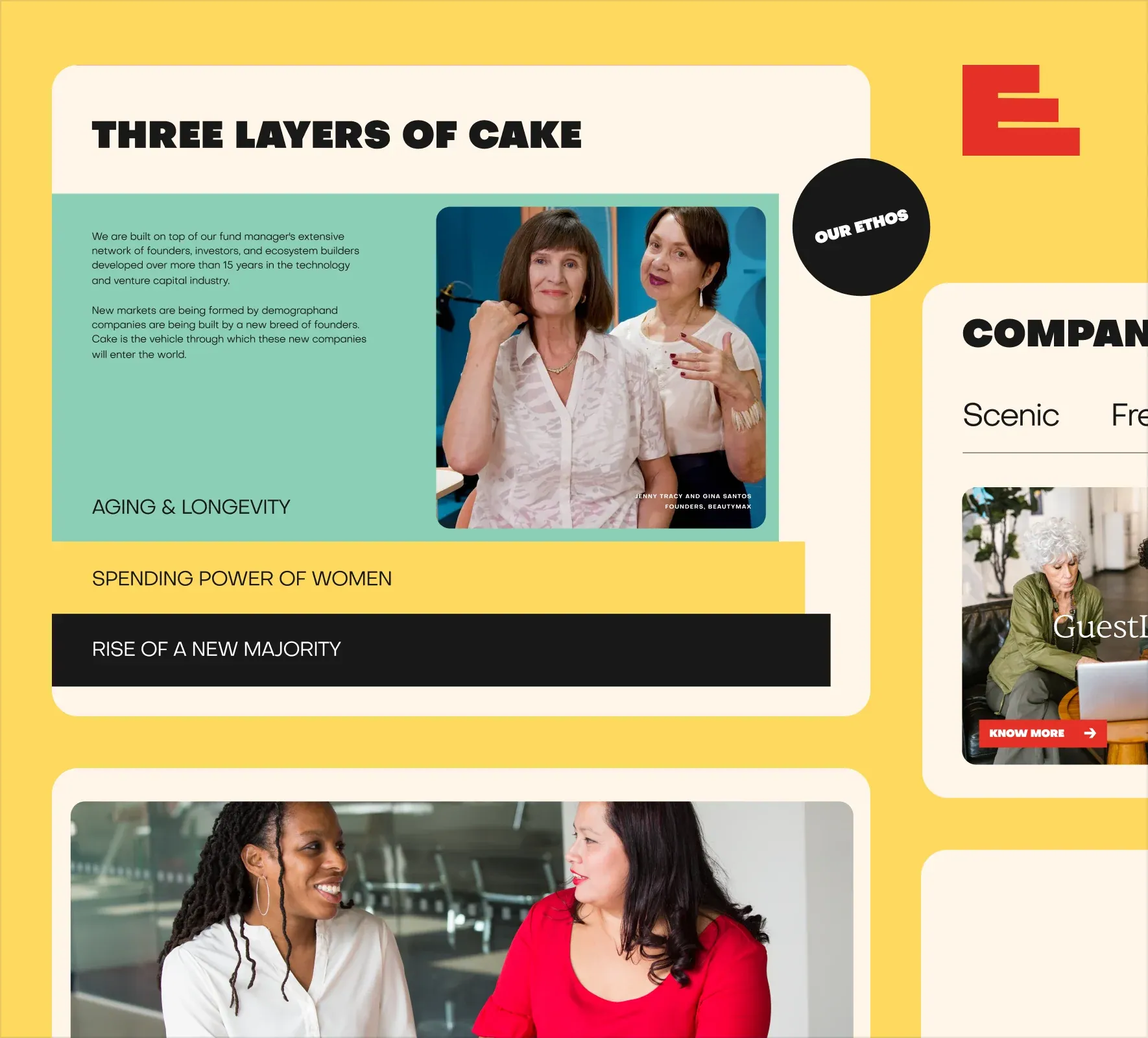Cake Ventures website design and development by 5Four Digital, image 5 of 12