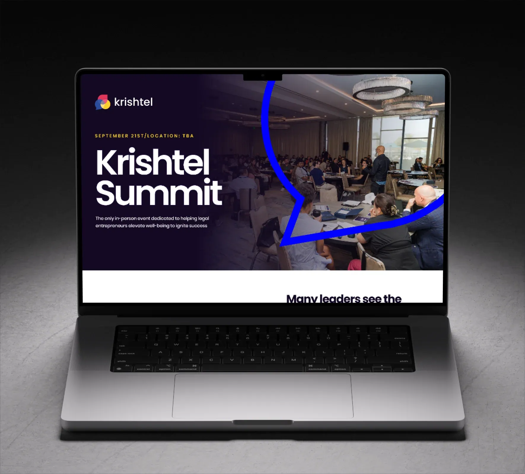Krishtel brand identity and website design by 5Four Digital, image 1 of 12