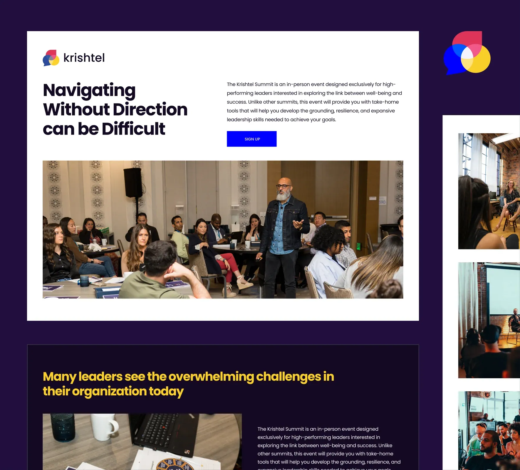 Krishtel brand identity and website design by 5Four Digital, image 8 of 12