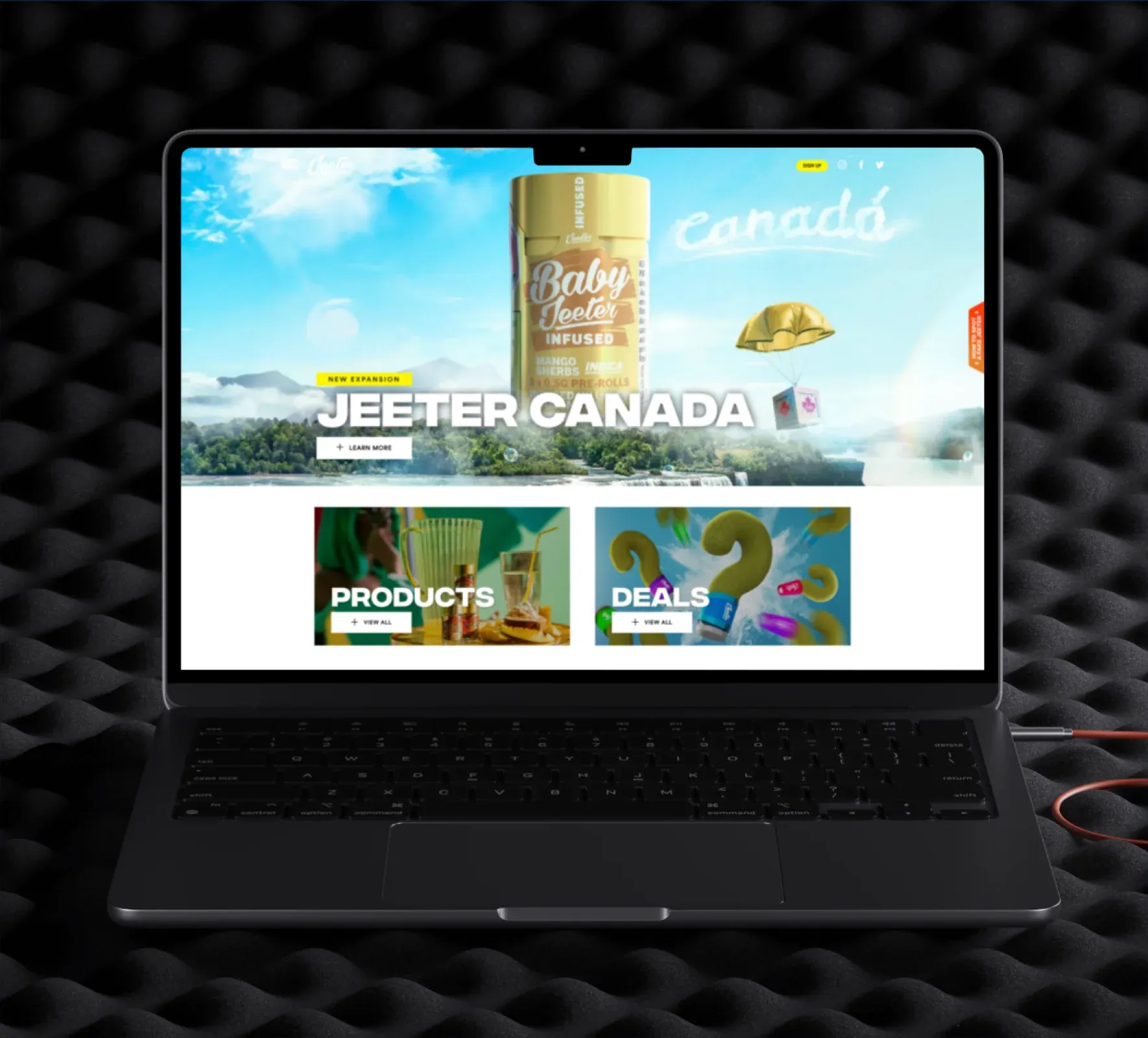 Jeeter website design and development by 5Four Digital, image 1 of 12