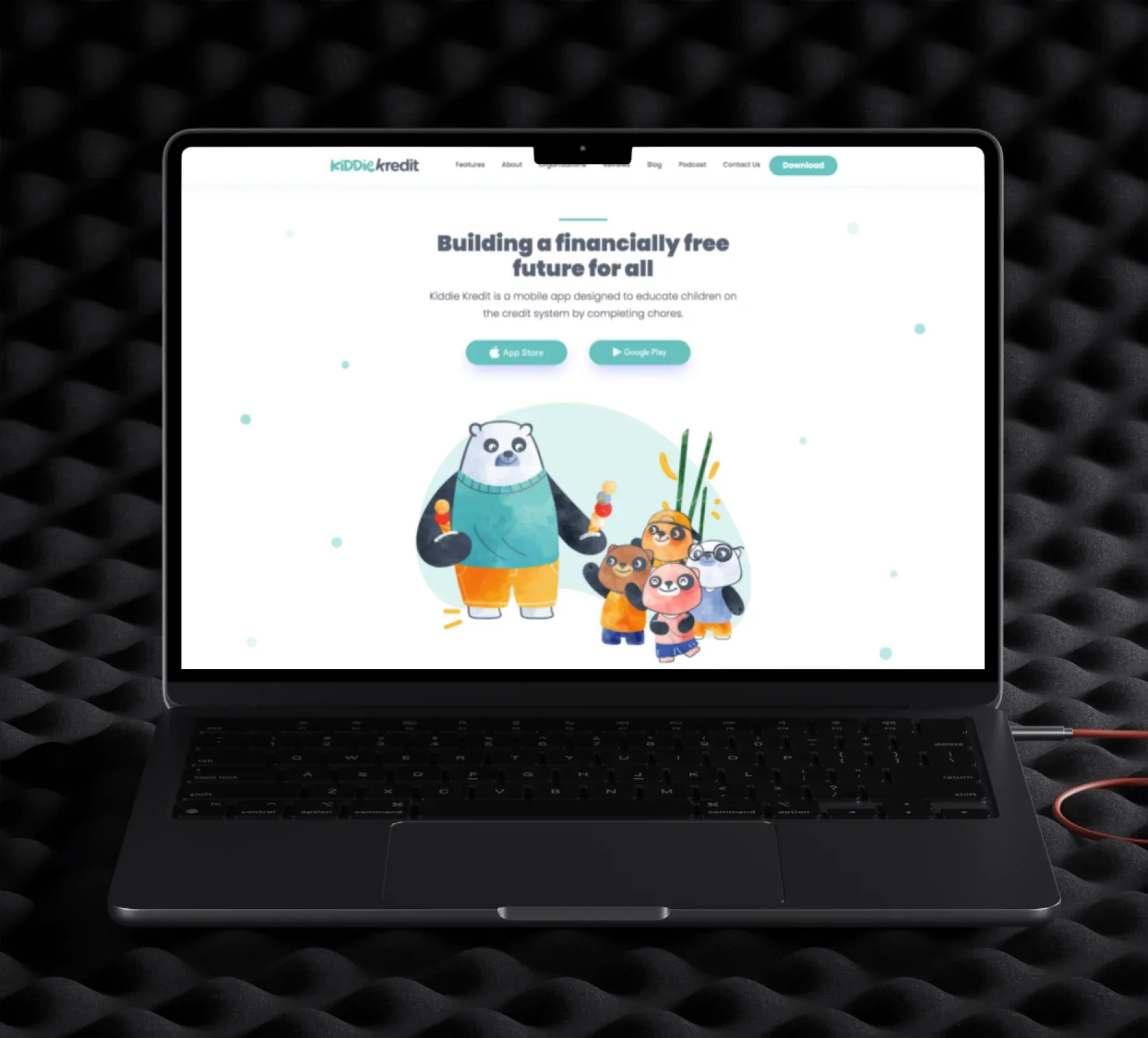 Kiddie Kredit brand identity and website design by 5Four Digital, image 1 of 12