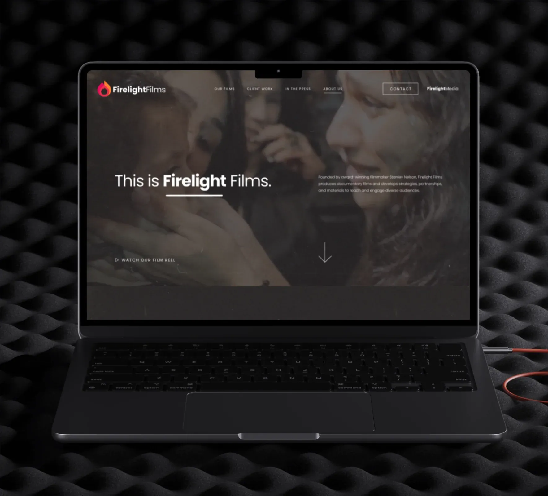 Firelight Films brand identity and website design by 5Four Digital, image 1 of 12