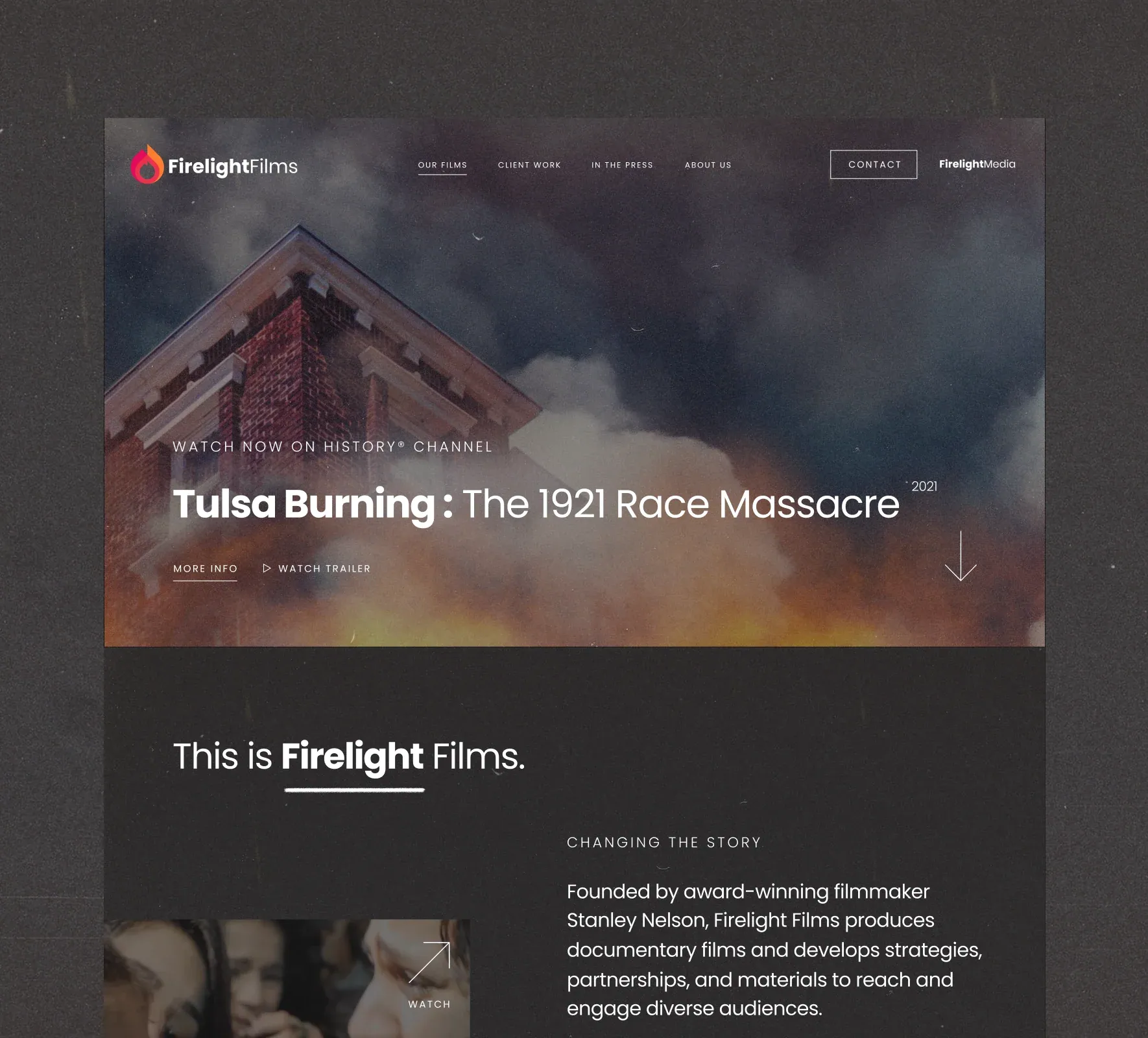 Firelight Films brand identity and website design by 5Four Digital, image 11 of 12