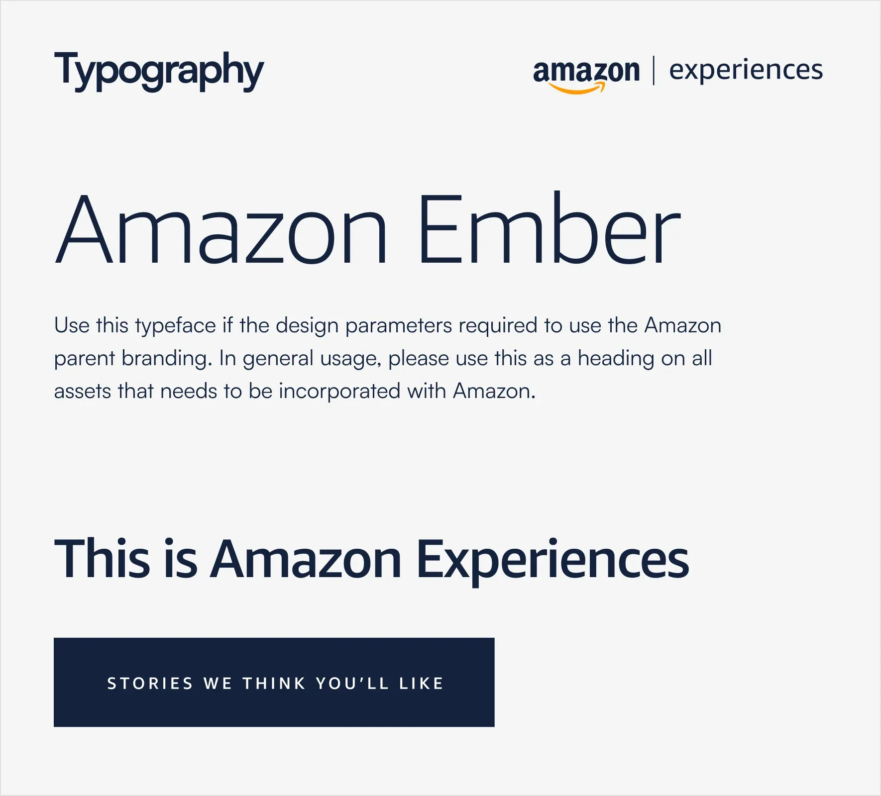 Amazon Experiences work sample 10