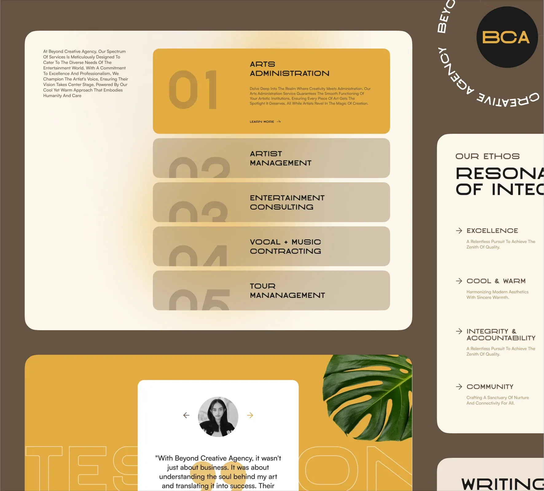 Beyond Creative Agency brand identity and website design by 5Four Digital, image 5 of 12