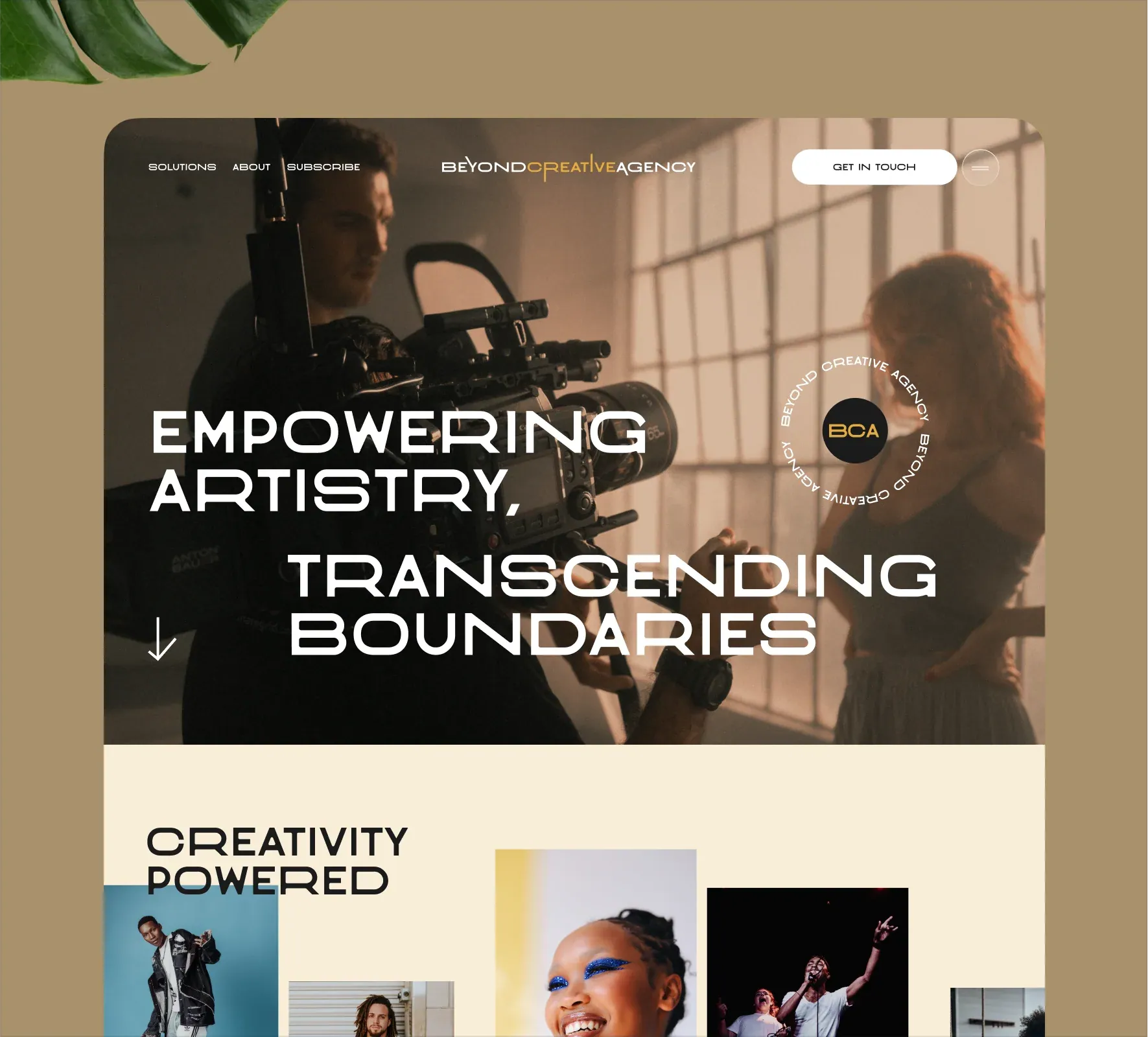 Beyond Creative Agency brand identity and website design by 5Four Digital, image 11 of 12