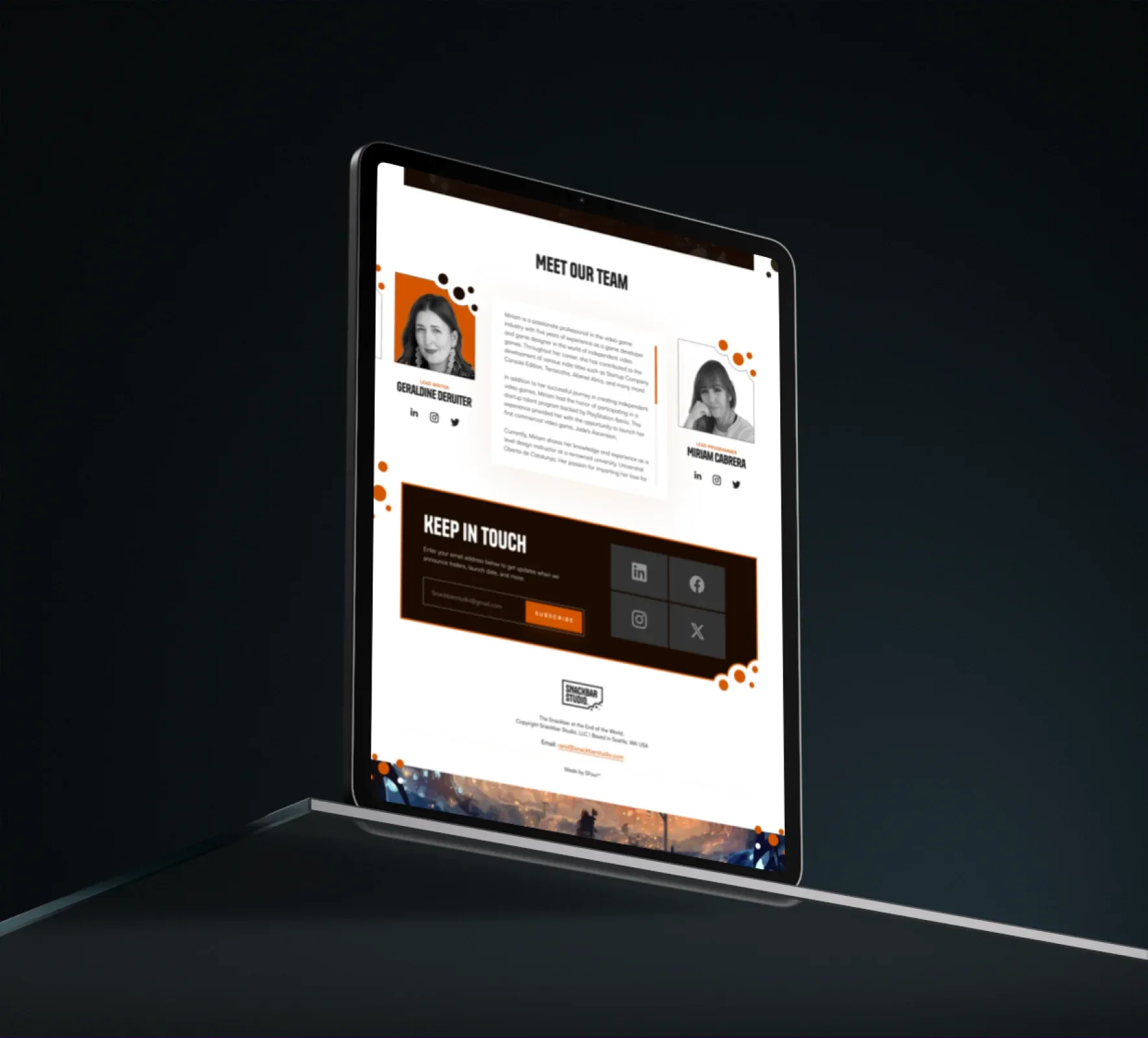 Snackbar Studio brand identity and website design by 5Four Digital, image 9 of 12