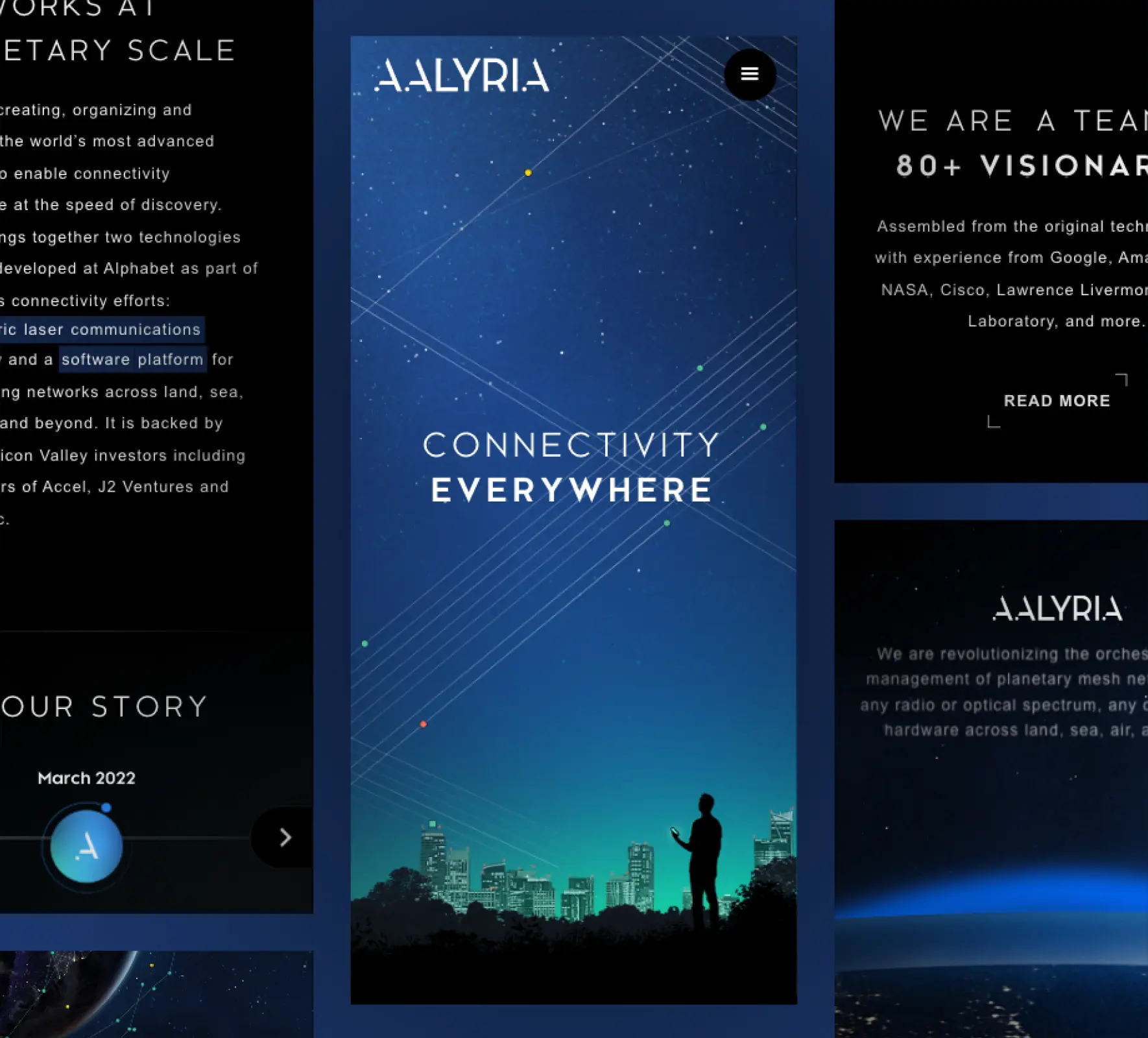 Aalyria website design and development by 5Four Digital, image 2 of 10