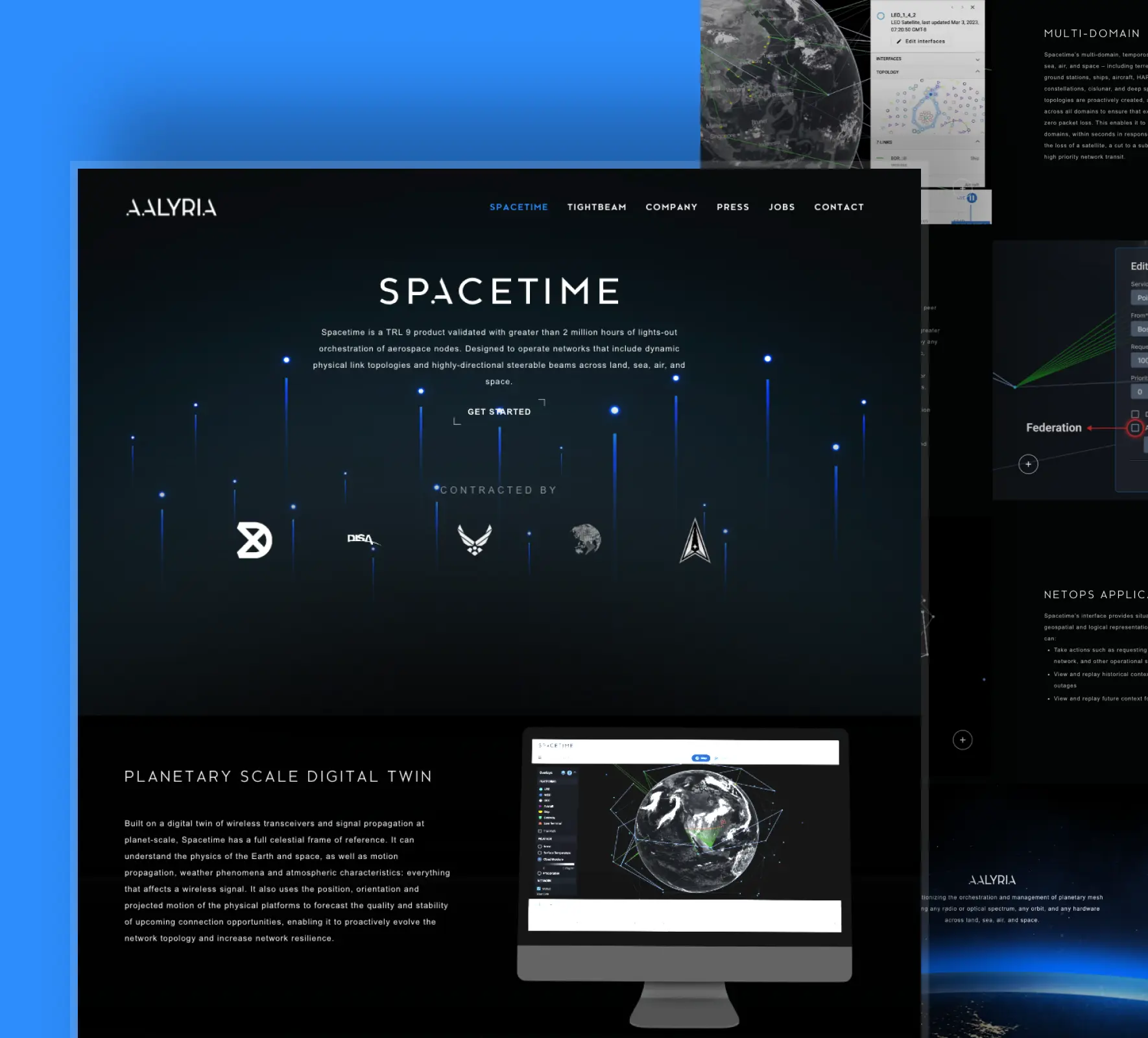 Aalyria website design and development by 5Four Digital, image 3 of 10