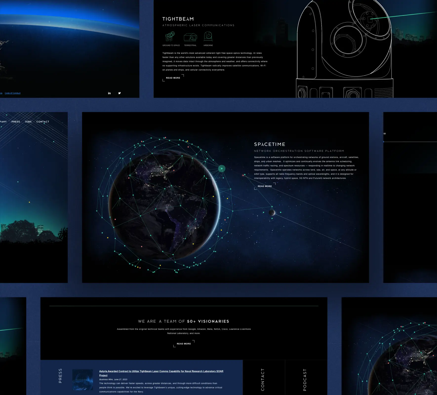 Aalyria website design and development by 5Four Digital, image 7 of 10