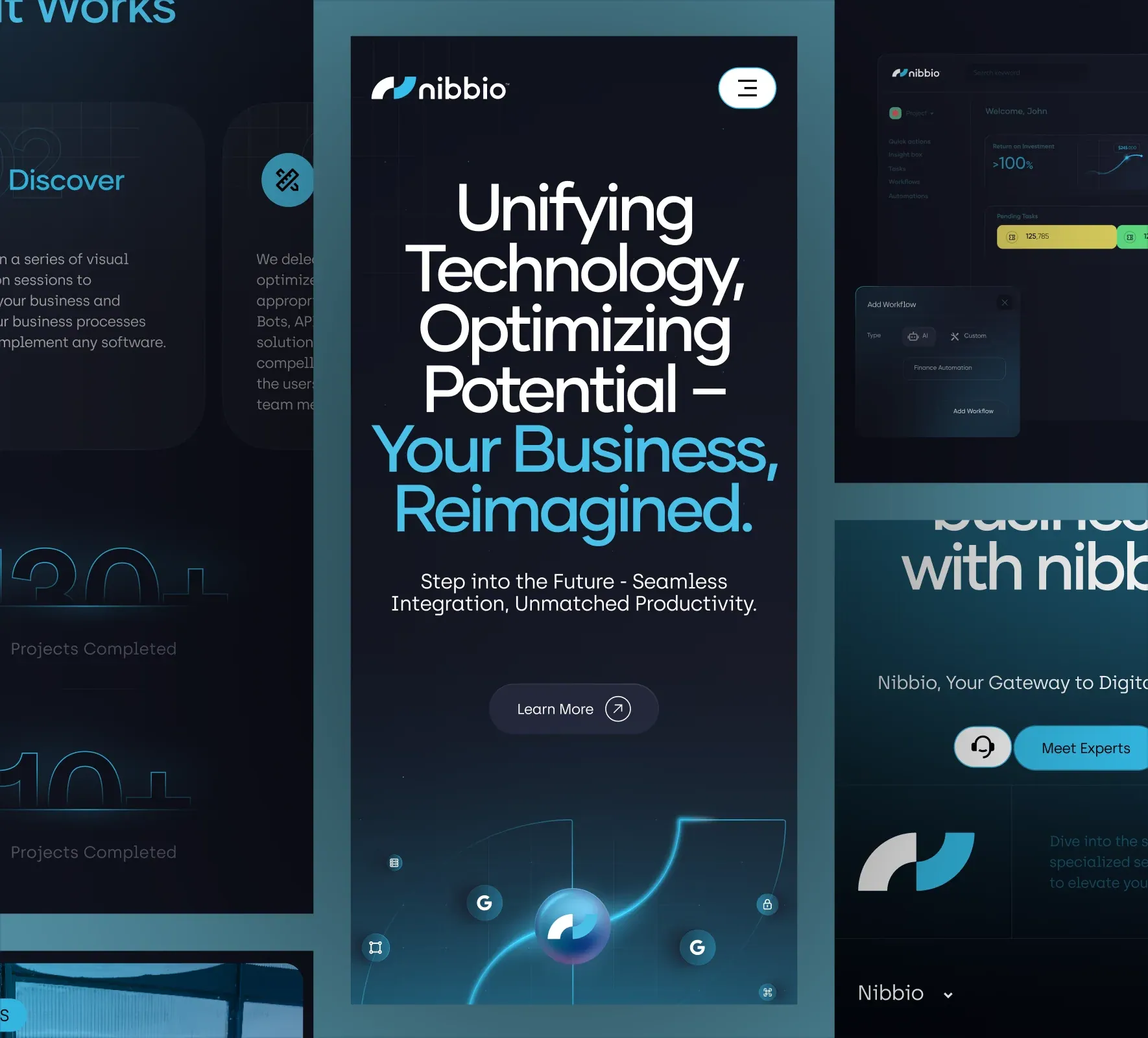 Nibbio brand identity and website design by 5Four Digital, image 2 of 12