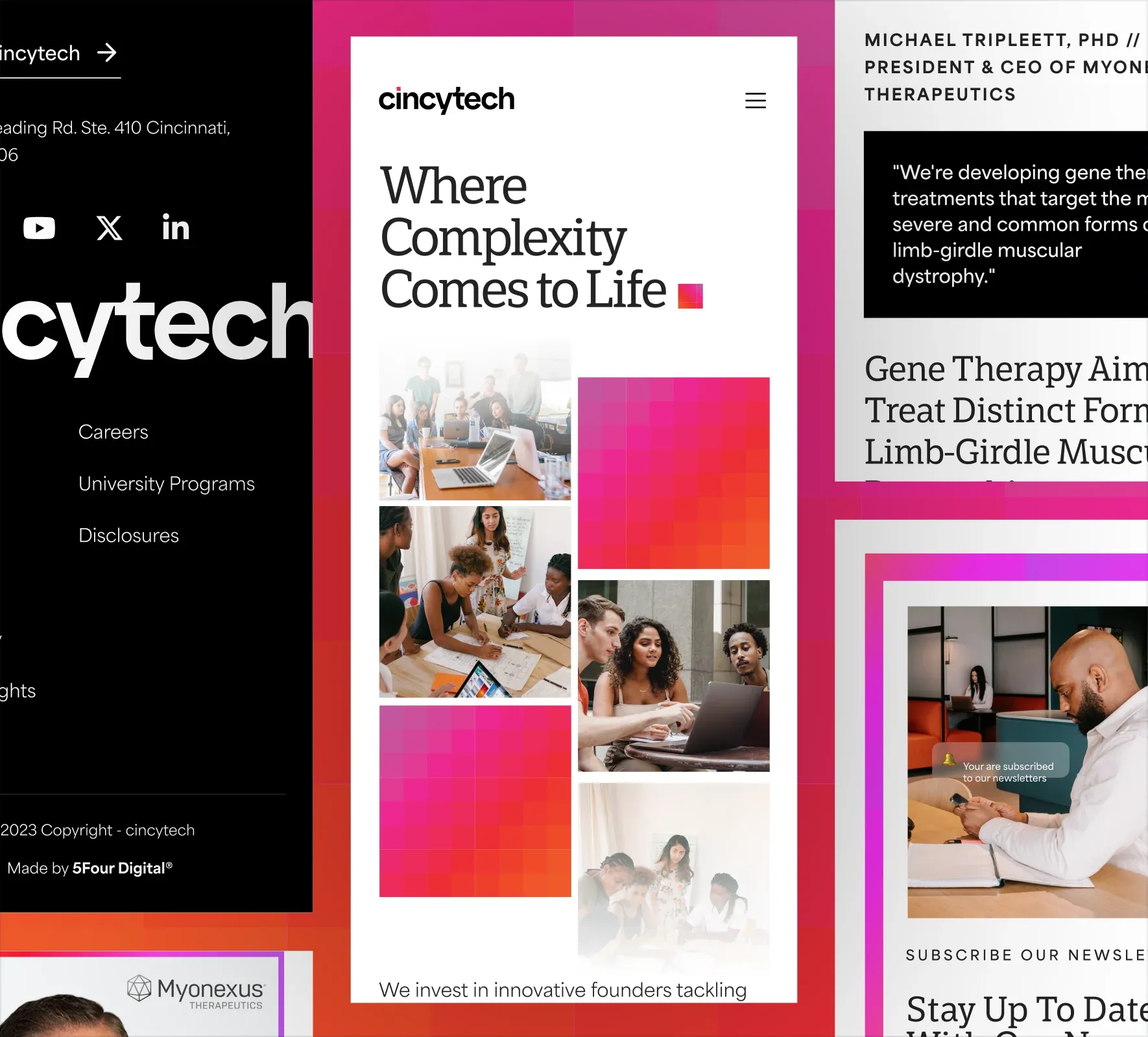 Cincytech website design and development by 5Four Digital, image 2 of 12