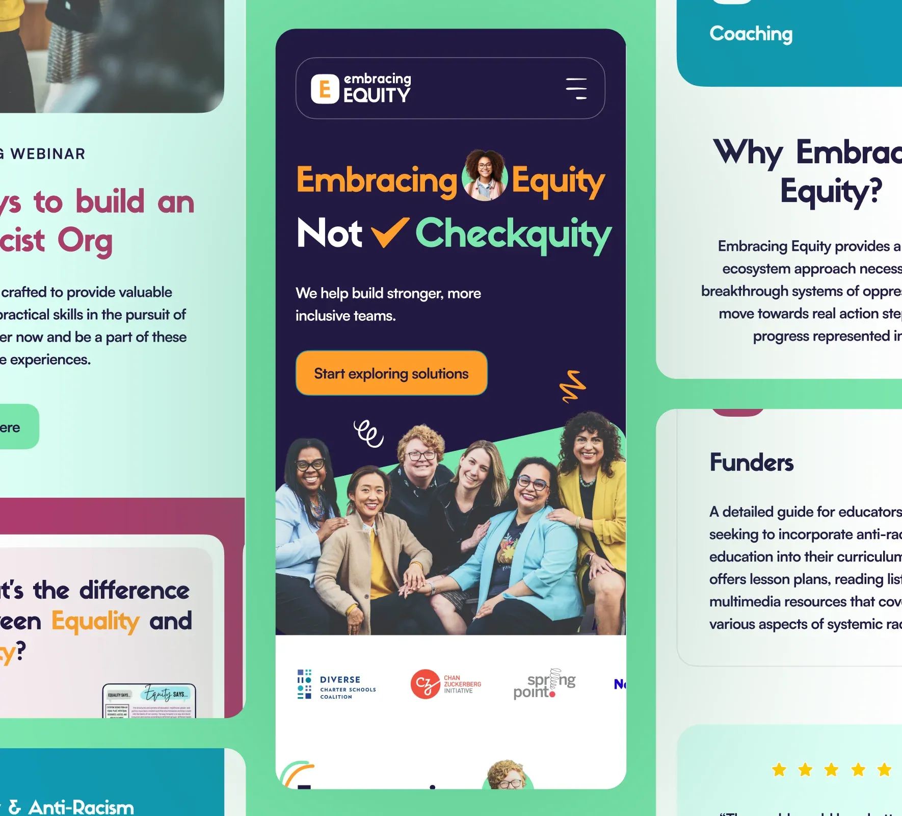 Embracing Equity brand identity and website design by 5Four Digital, image 2 of 12