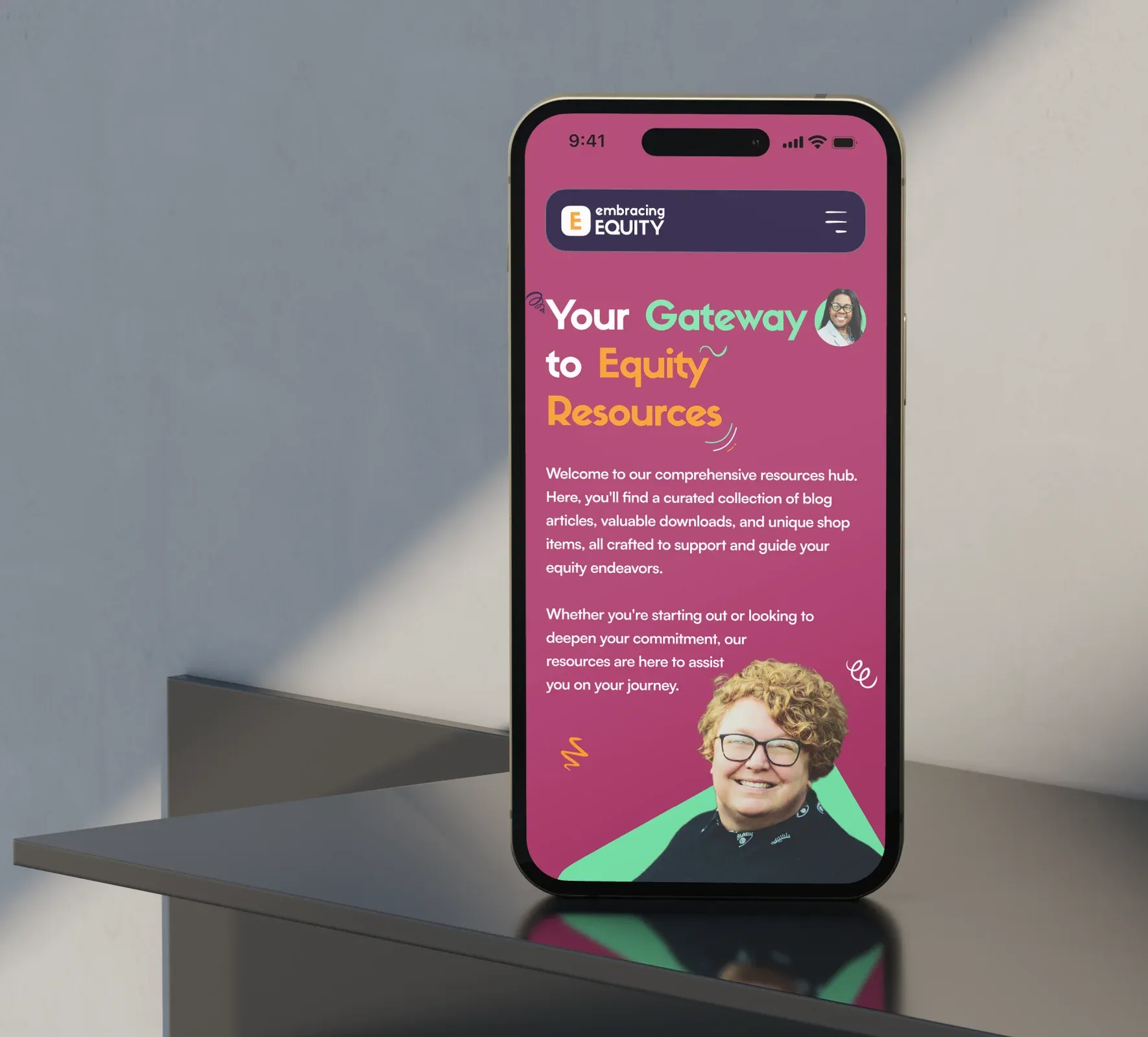 Embracing Equity brand identity and website design by 5Four Digital, image 9 of 12