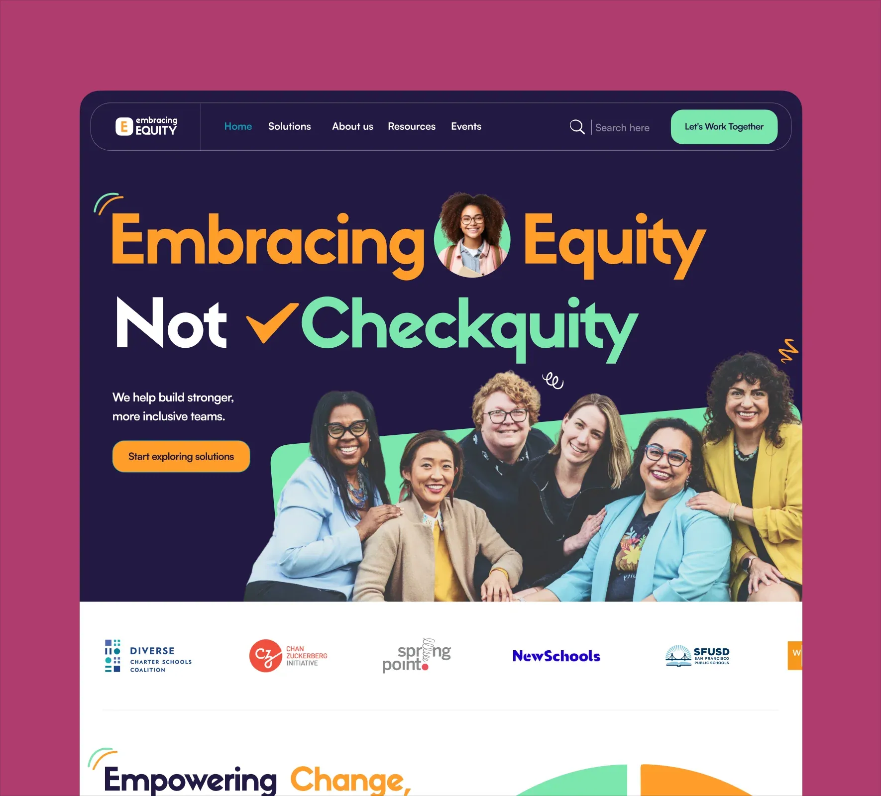 Embracing Equity brand identity and website design by 5Four Digital, image 11 of 12