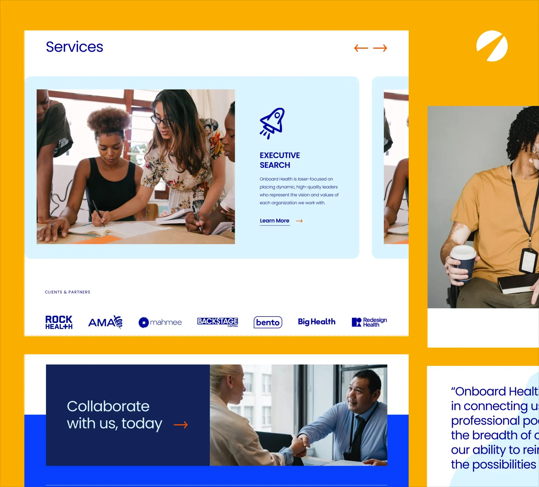 Onboard Health website design and development by 5Four Digital, image 6 of 12