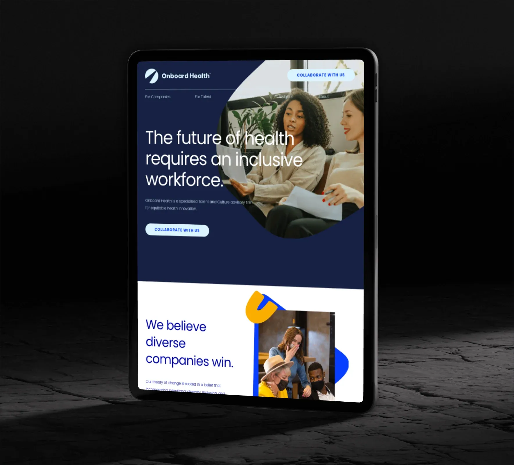 Onboard Health website design and development by 5Four Digital, image 4 of 12