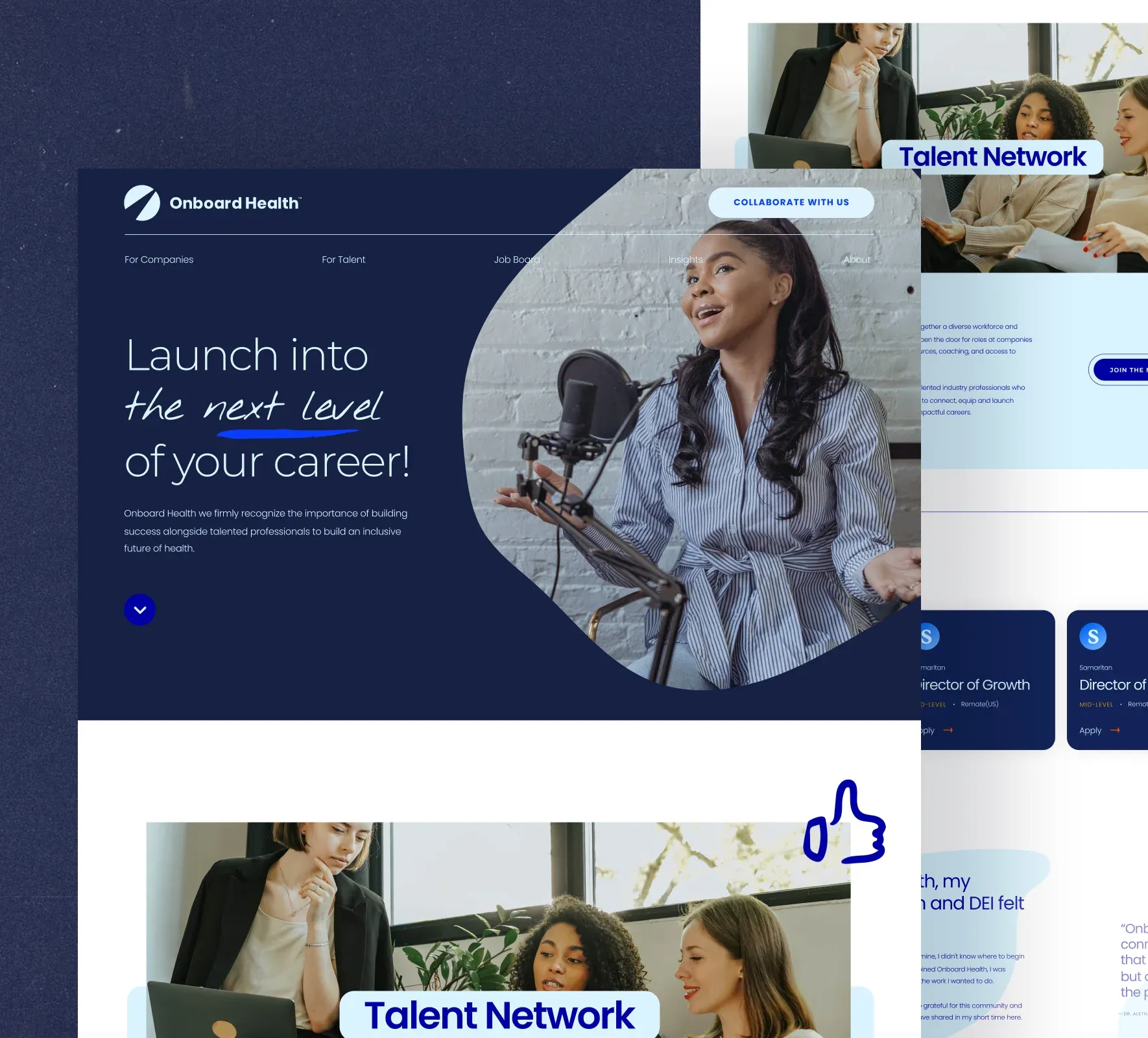 Onboard Health website design and development by 5Four Digital, image 3 of 12