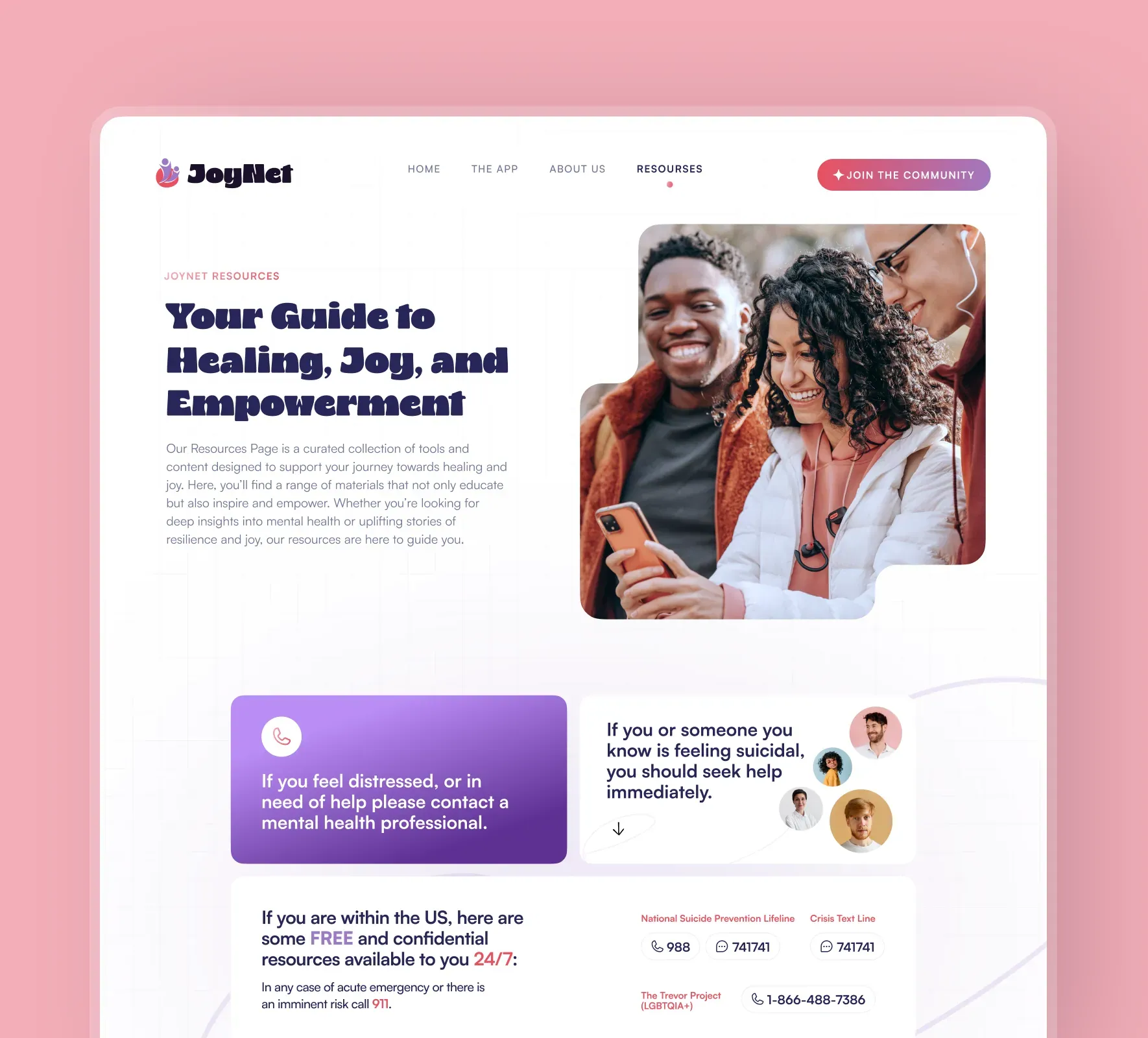 JoyNet brand identity and website design by 5Four Digital, image 10 of 12