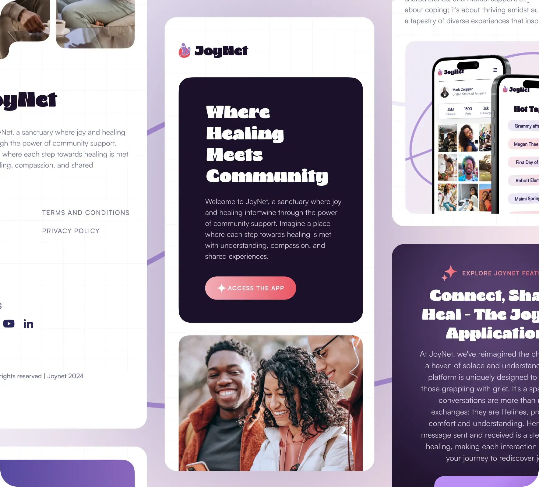 JoyNet brand identity and website design by 5Four Digital, image 2 of 12