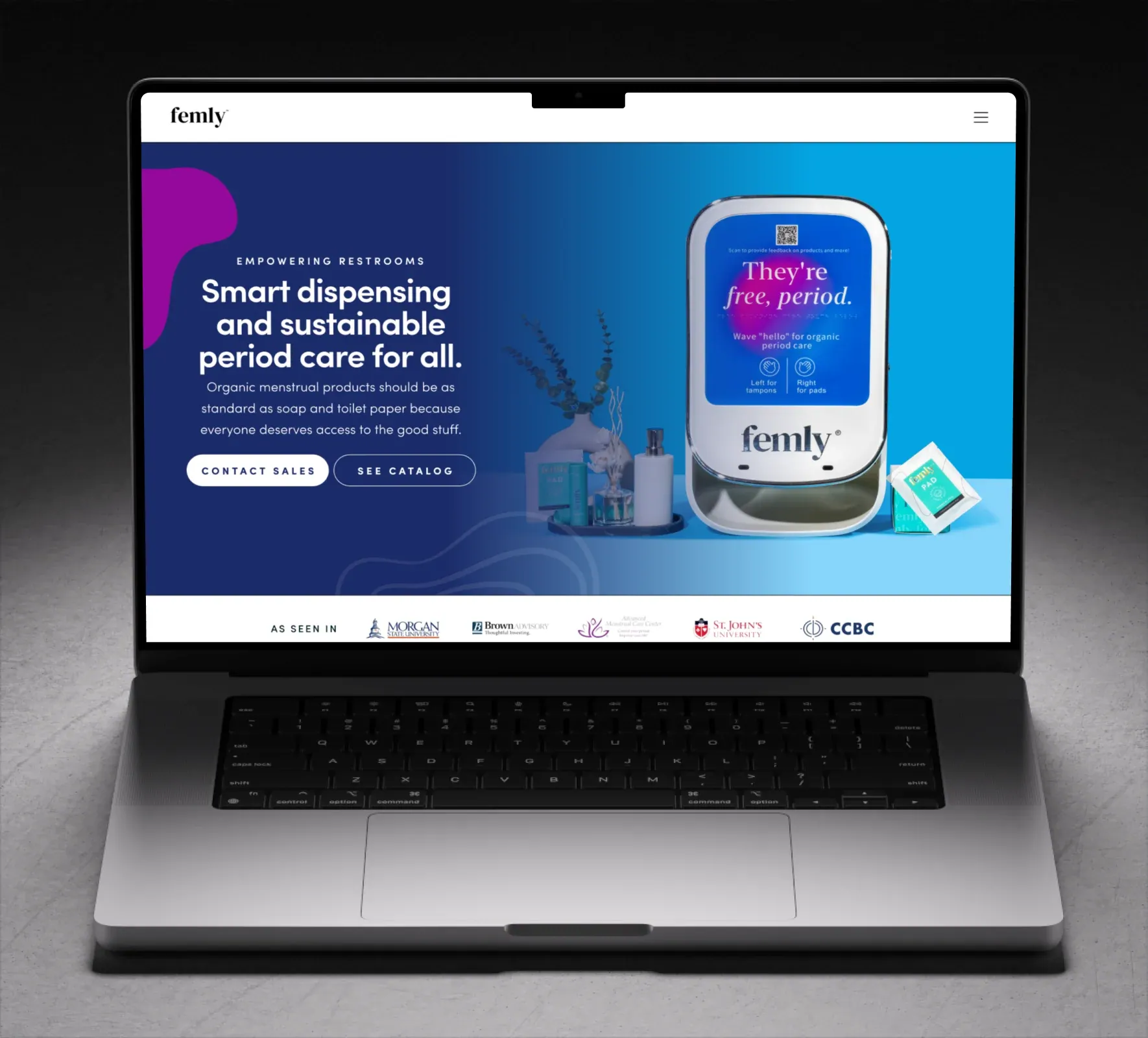 Femly website design and development by 5Four Digital, image 1 of 12
