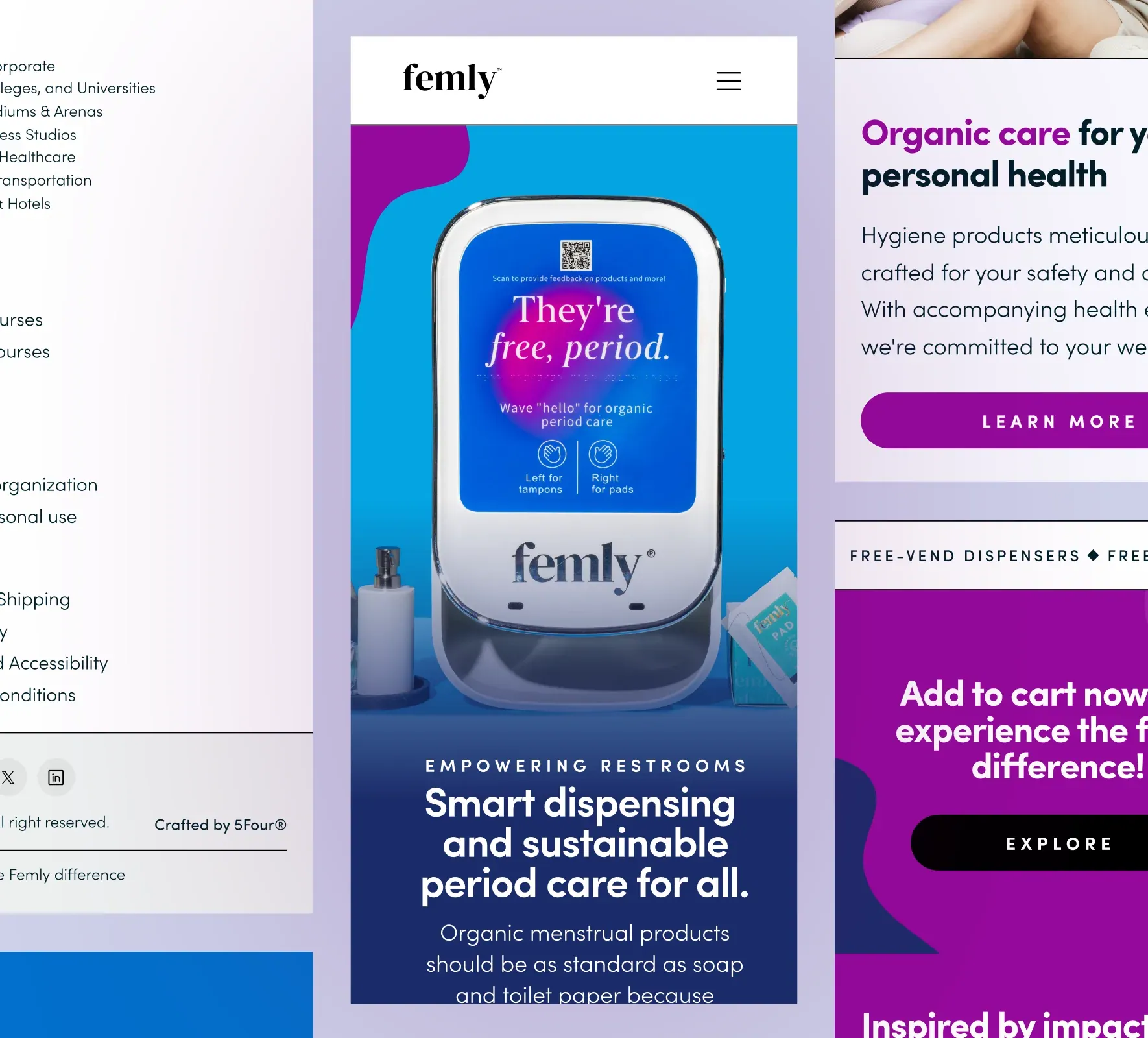 Femly website design and development by 5Four Digital, image 2 of 12