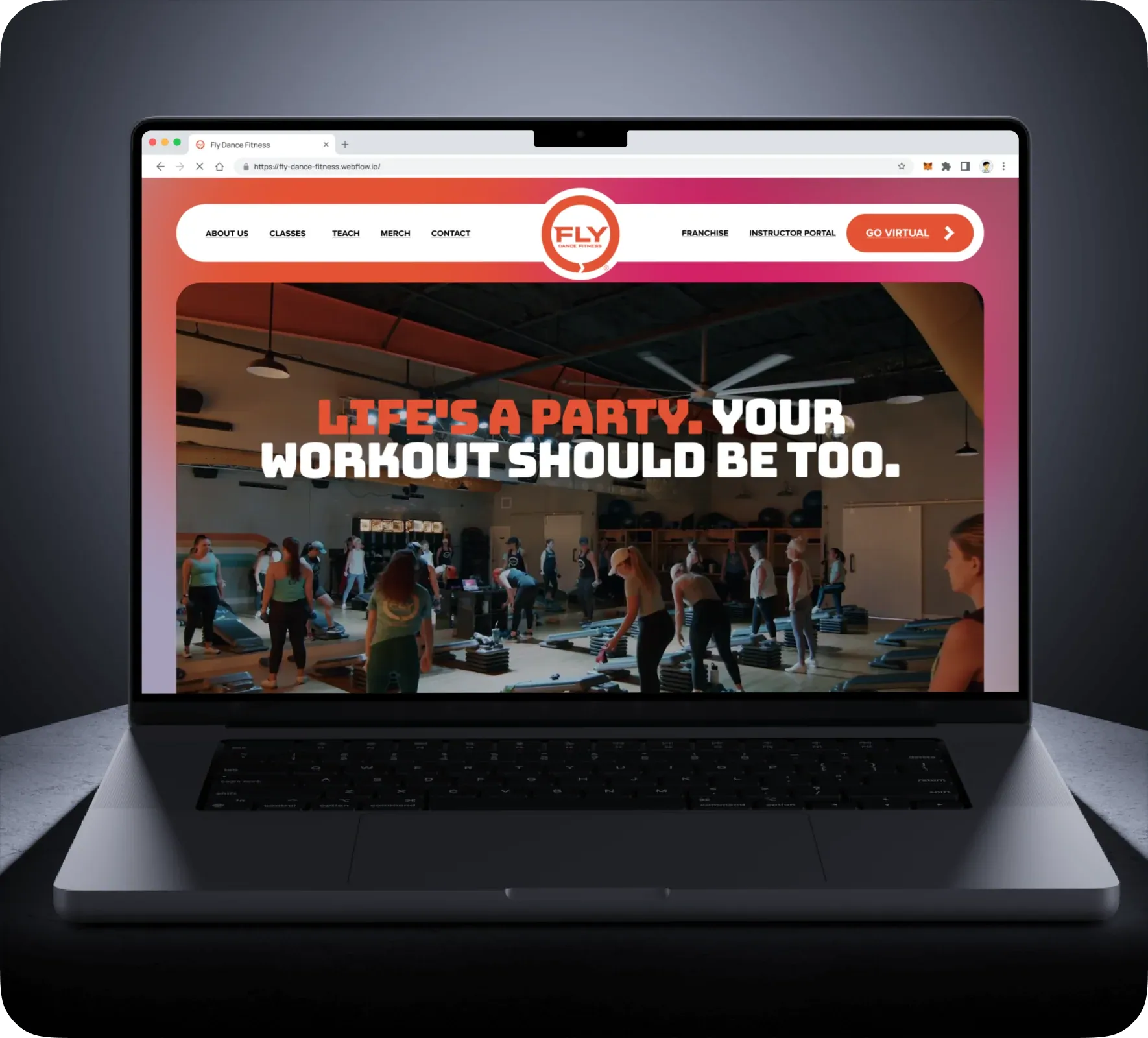 Fly Dance Fitness website design and development by 5Four Digital, image 1 of 12
