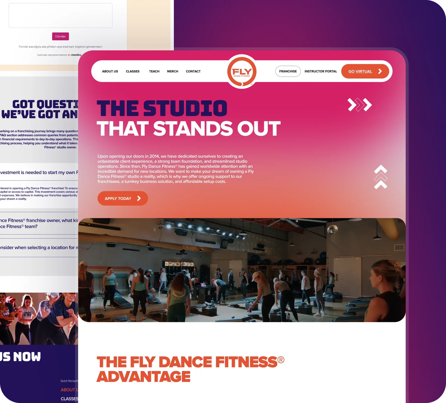 Fly Dance Fitness website design and development by 5Four Digital, image 7 of 12