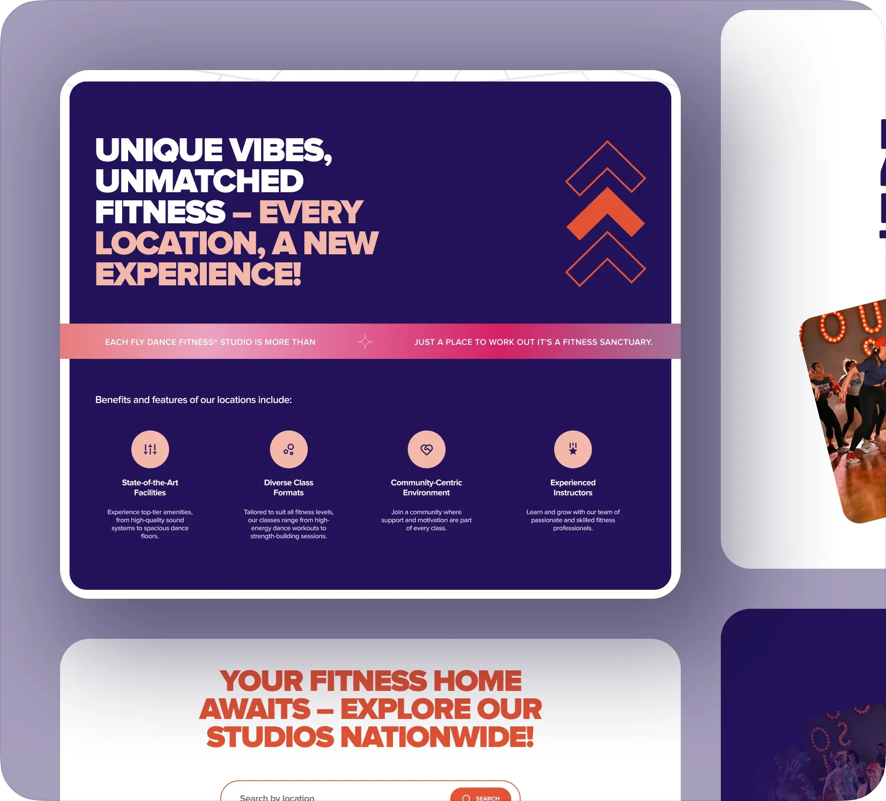 Fly Dance Fitness website design and development by 5Four Digital, image 8 of 12