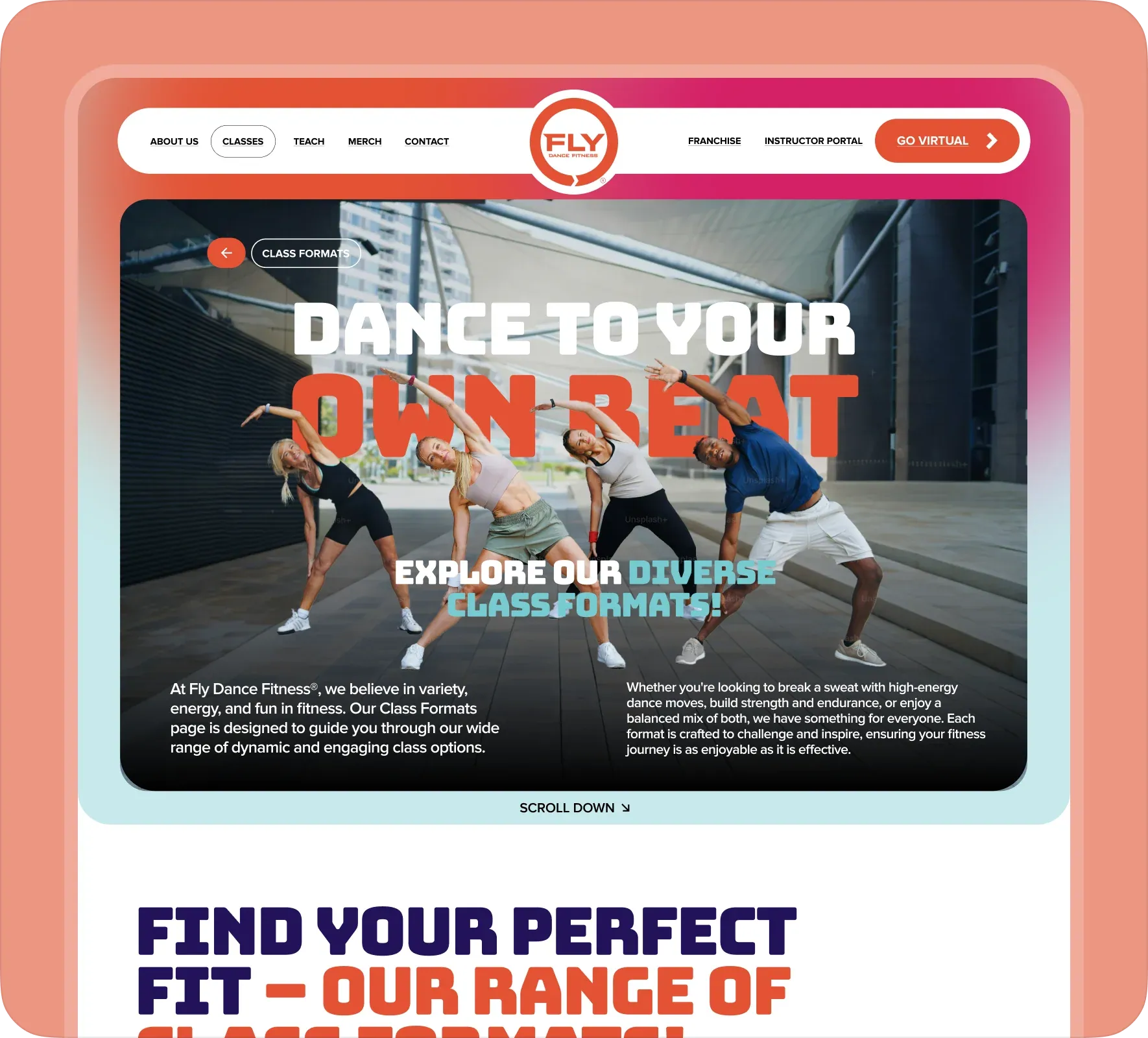 Fly Dance Fitness website design and development by 5Four Digital, image 10 of 12