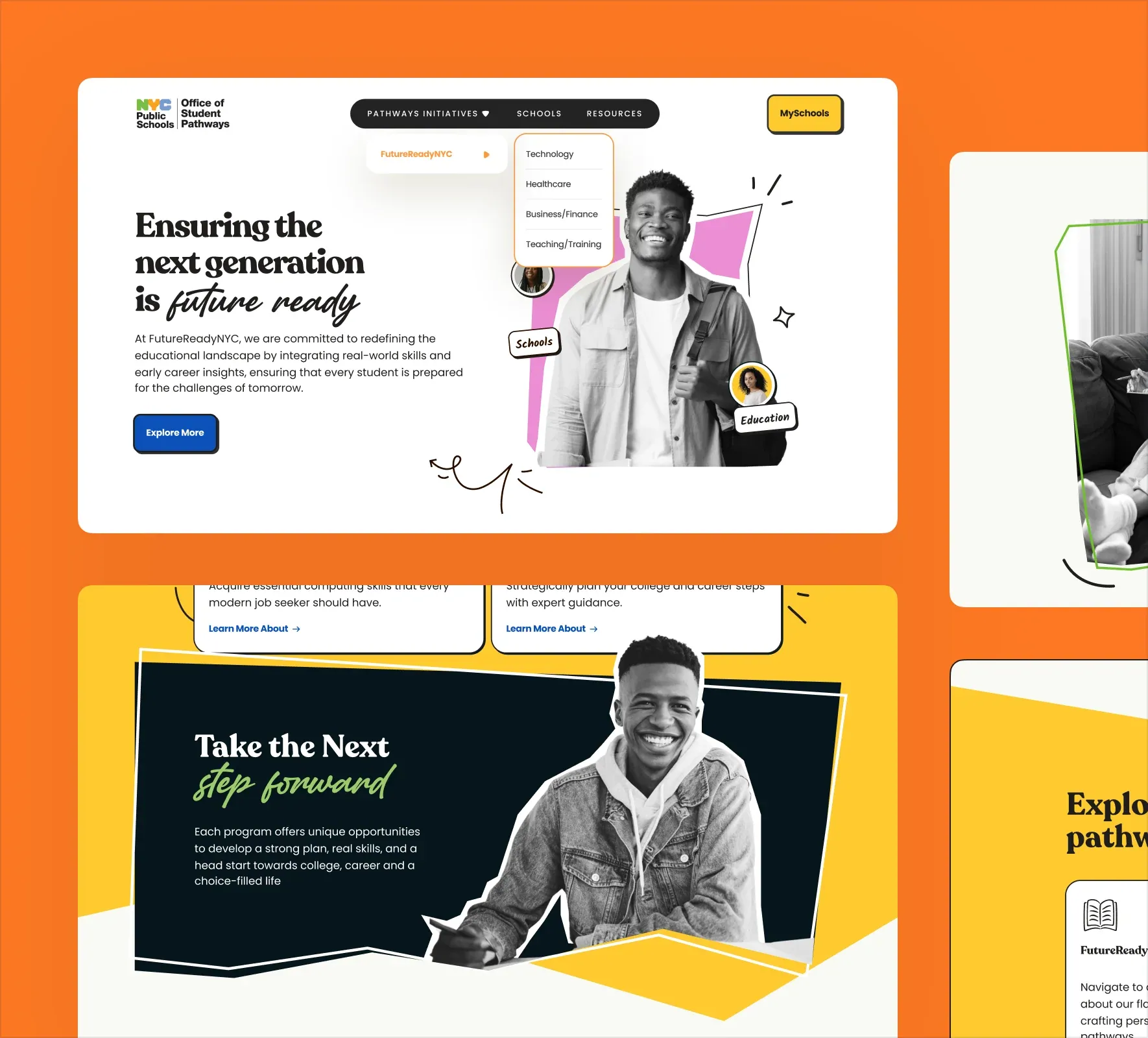 Future Ready NYC website design and development by 5Four Digital, image 3 of 12