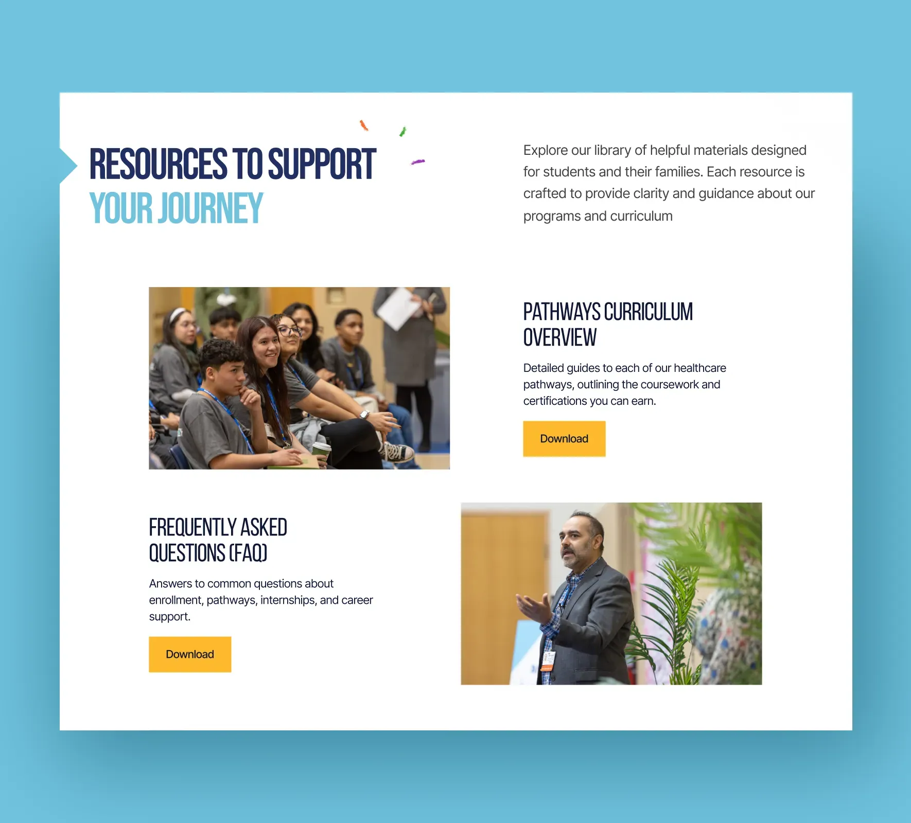 Northwell School of Health Sciences website design and development by 5Four Digital, image 4 of 12