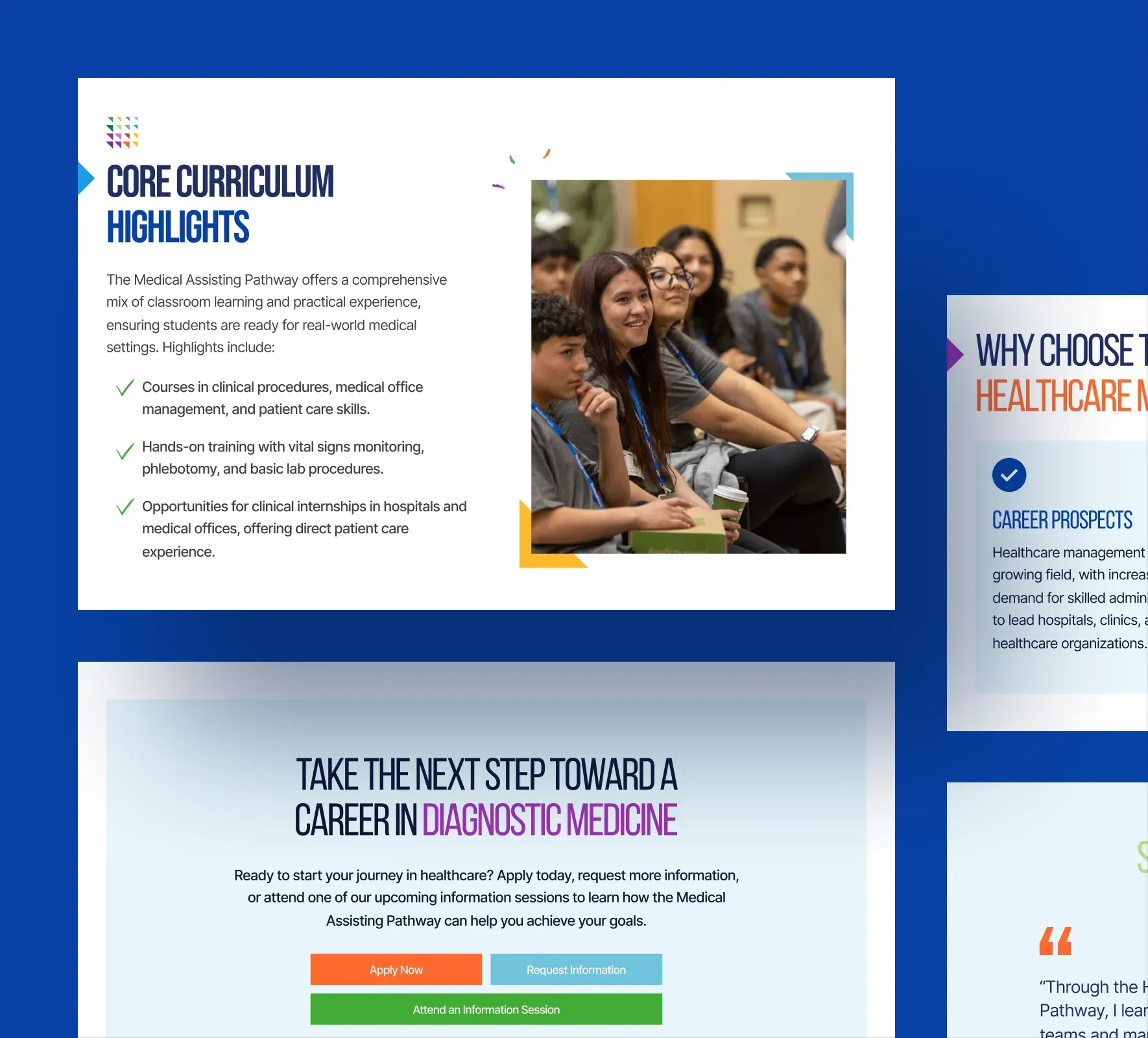 Northwell School of Health Sciences website design and development by 5Four Digital, image 7 of 12