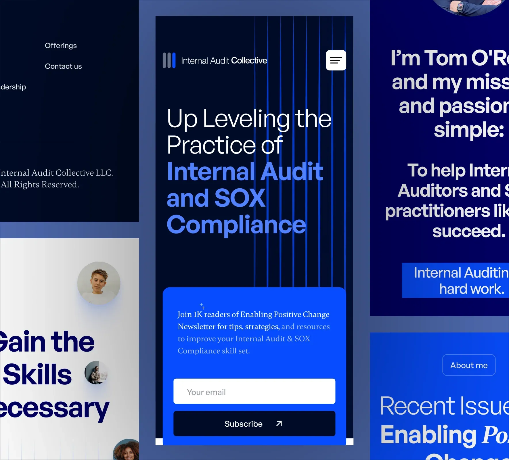 Internal Audit Collective brand identity and website design by 5Four Digital, image 2 of 12