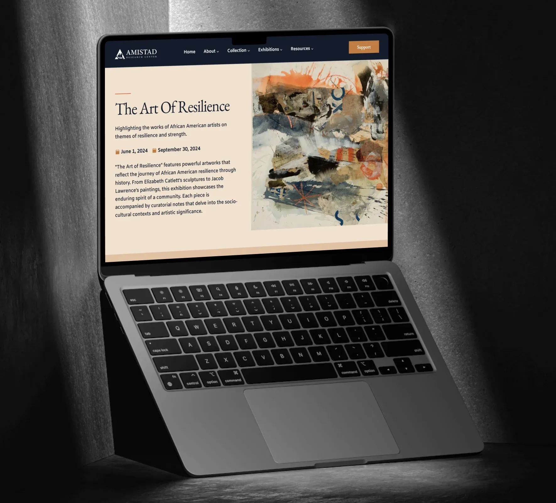Amistad Research Center website design and development by 5Four Digital, image 9 of 12