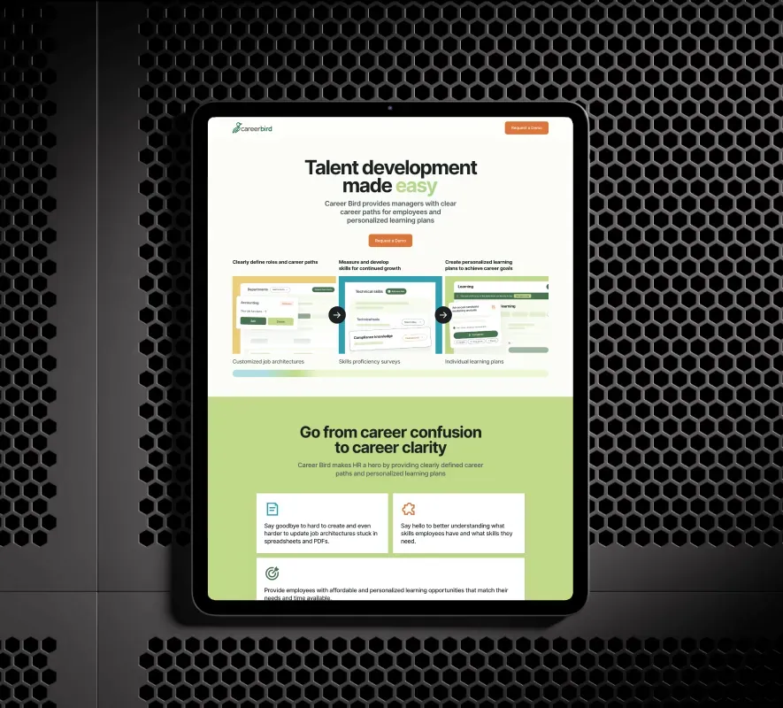 Career Bird website design and development by 5Four Digital, image 2 of 12
