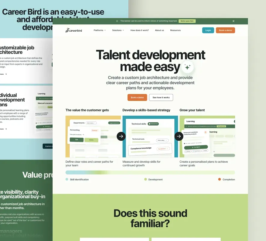 Career Bird website design and development by 5Four Digital, image 1 of 12