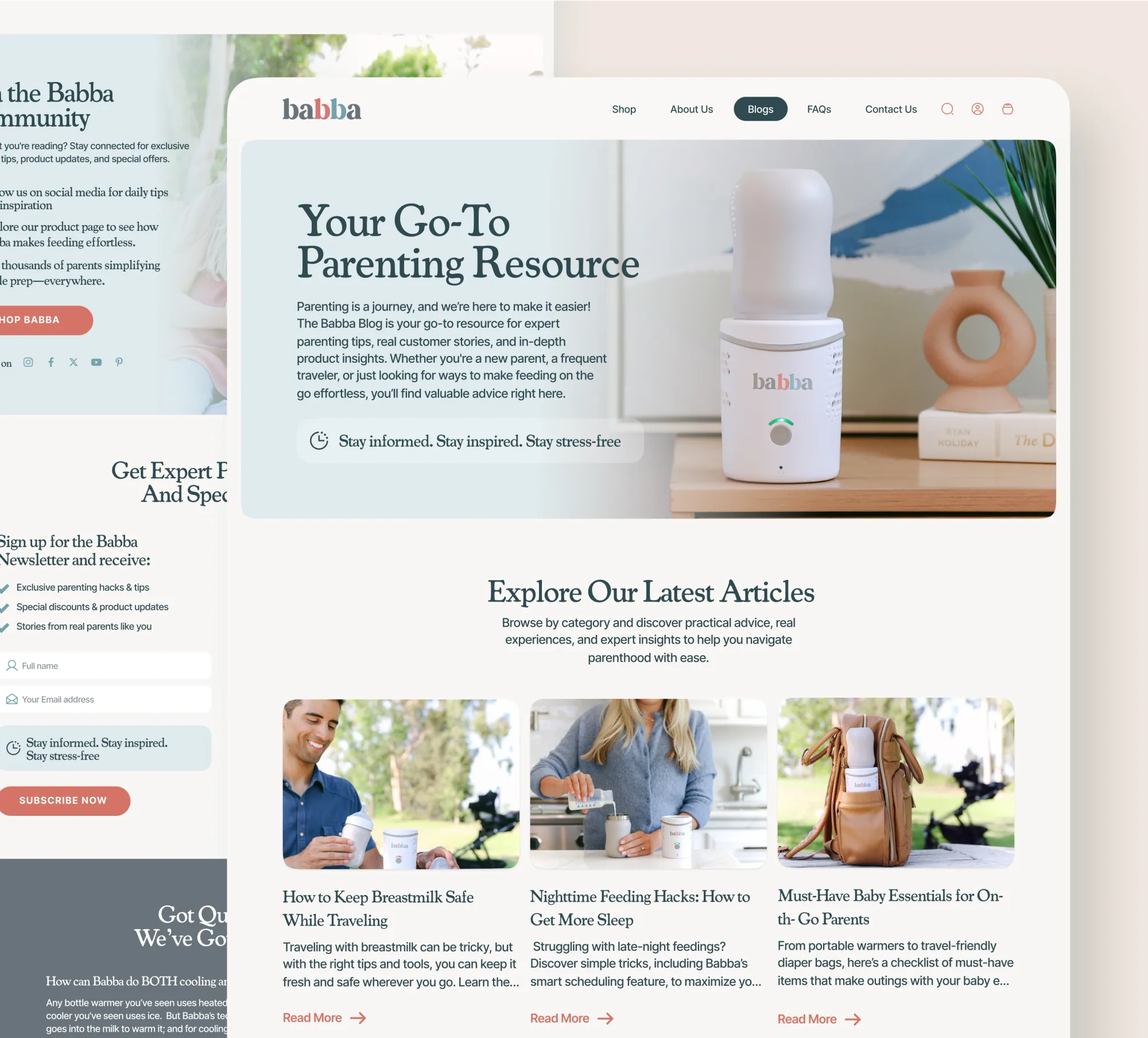 Babba website design and development by 5Four Digital, image 3 of 12