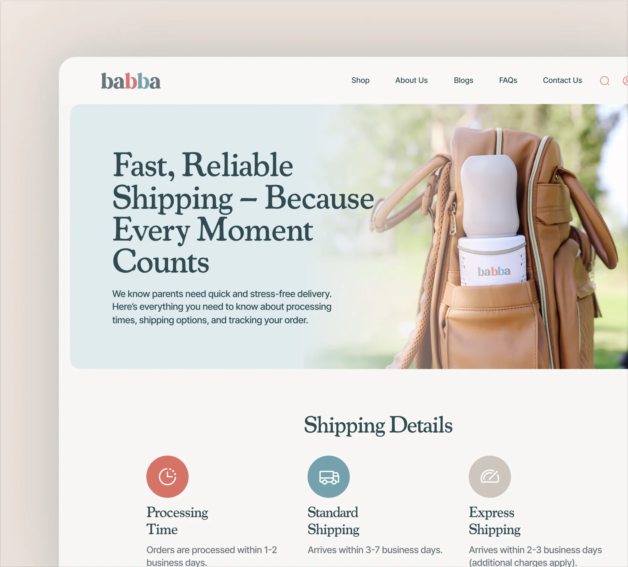 Babba website design and development by 5Four Digital, image 7 of 12