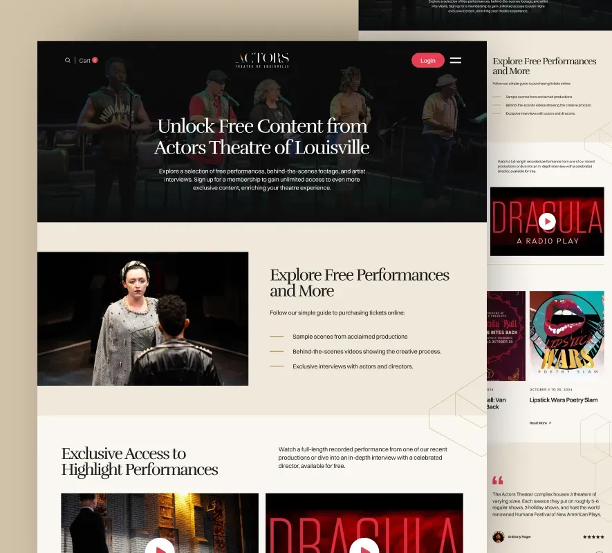 Actors Theatre of Louisville website design and development by 5Four Digital, image 12 of 12
