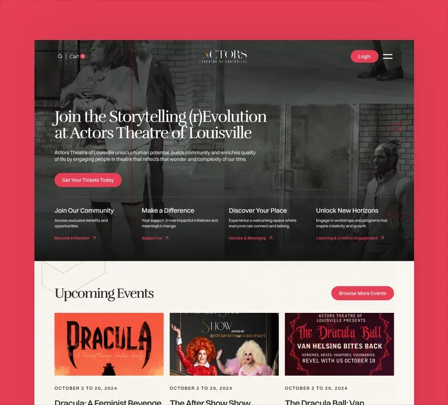 Actors Theatre of Louisville website design and development by 5Four Digital, image 8 of 12