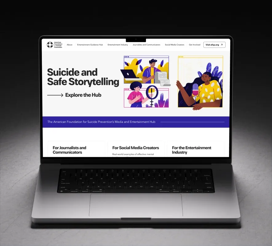 AFSP website design and development by 5Four Digital, image 1 of 12