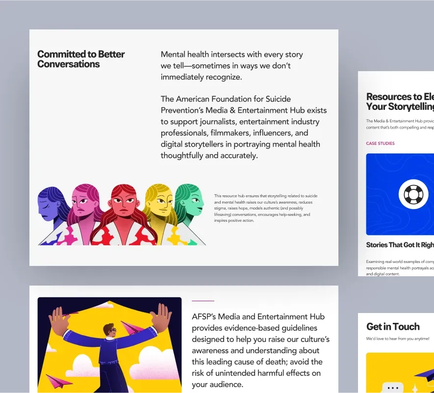 AFSP website design and development by 5Four Digital, image 3 of 12