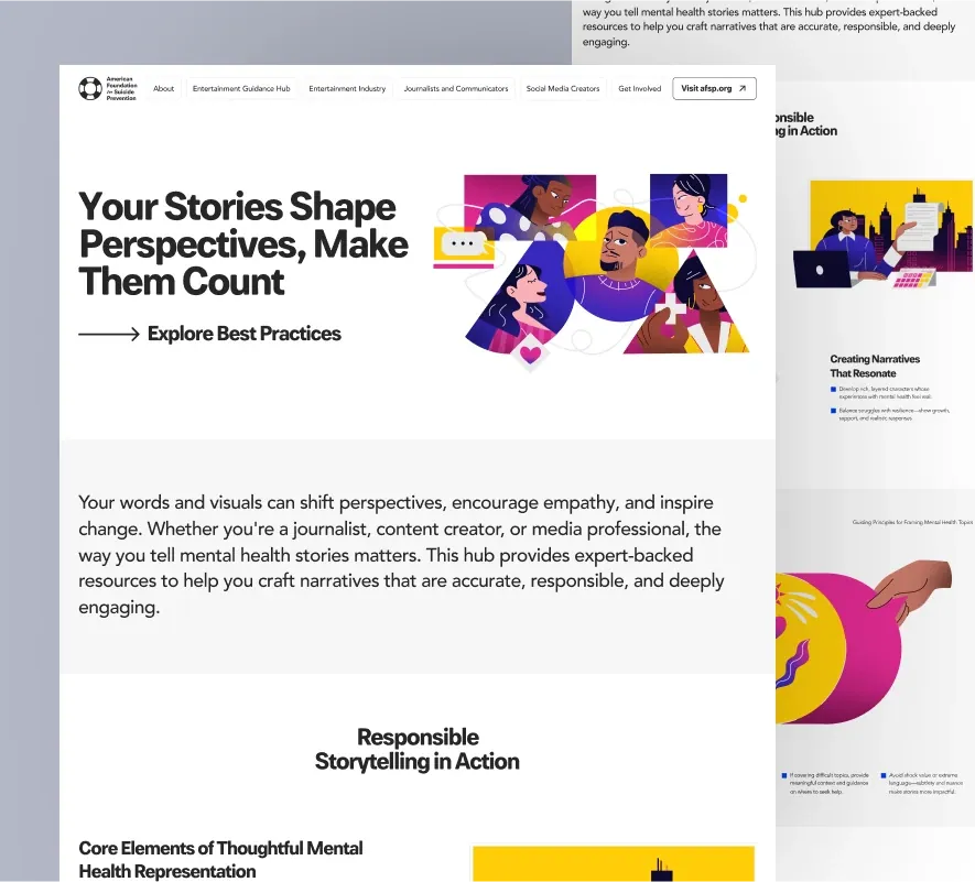 AFSP website design and development by 5Four Digital, image 6 of 12