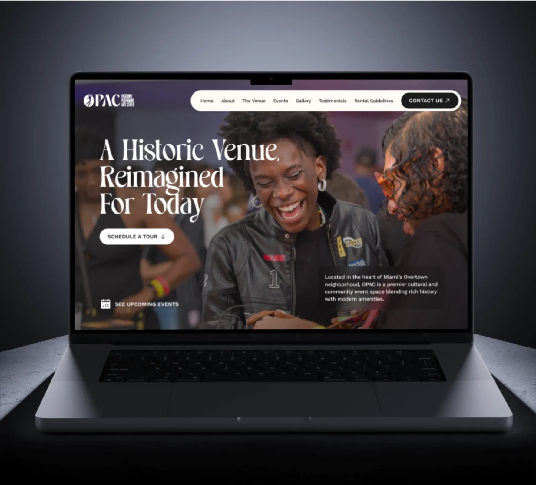 Overtown PAC brand identity and website design by 5Four Digital, image 1 of 12