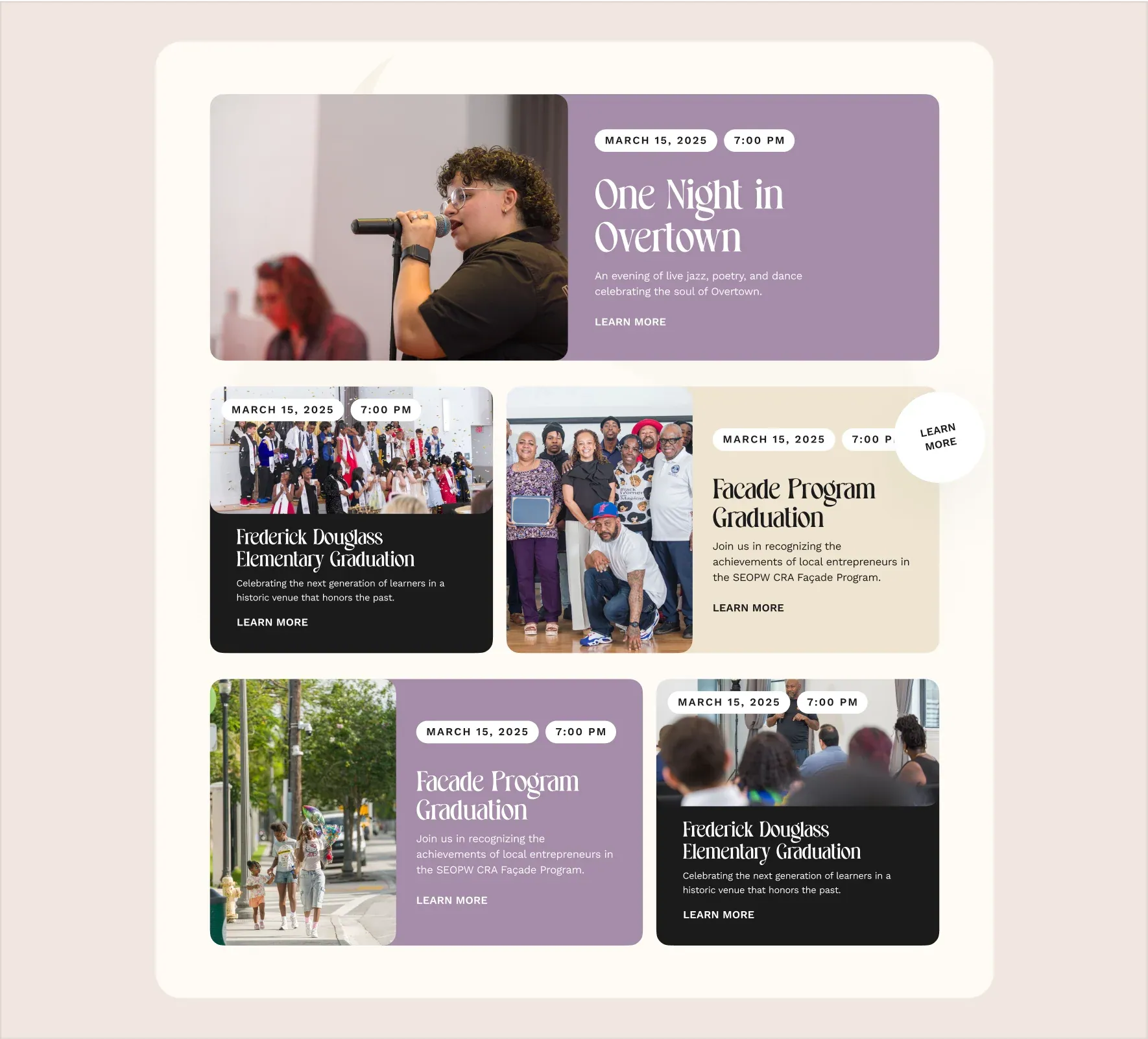 Overtown PAC brand identity and website design by 5Four Digital, image 10 of 12